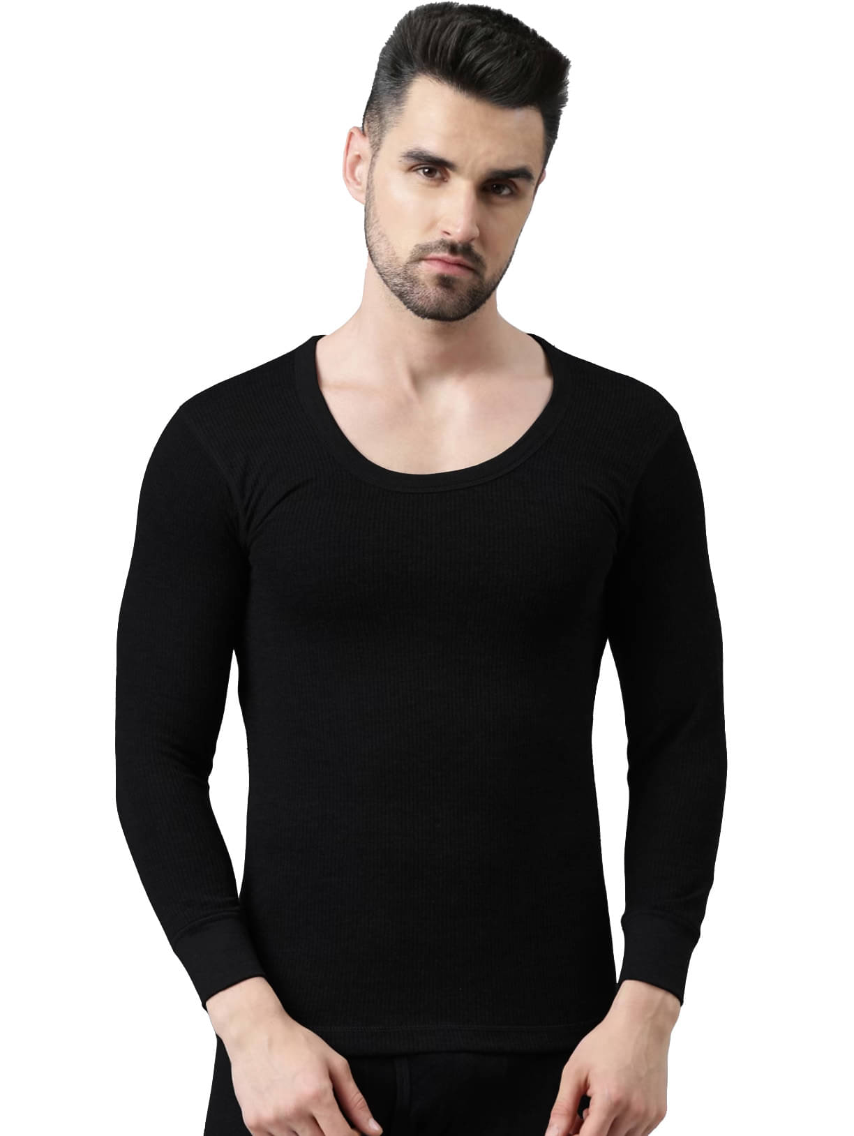 Dixcy Scott Black Polyester Men's Thermal Tops ( Pack of 1 )     			Dixcy Scott Black Polyester Men's Thermal Tops ( Pack of 1 )