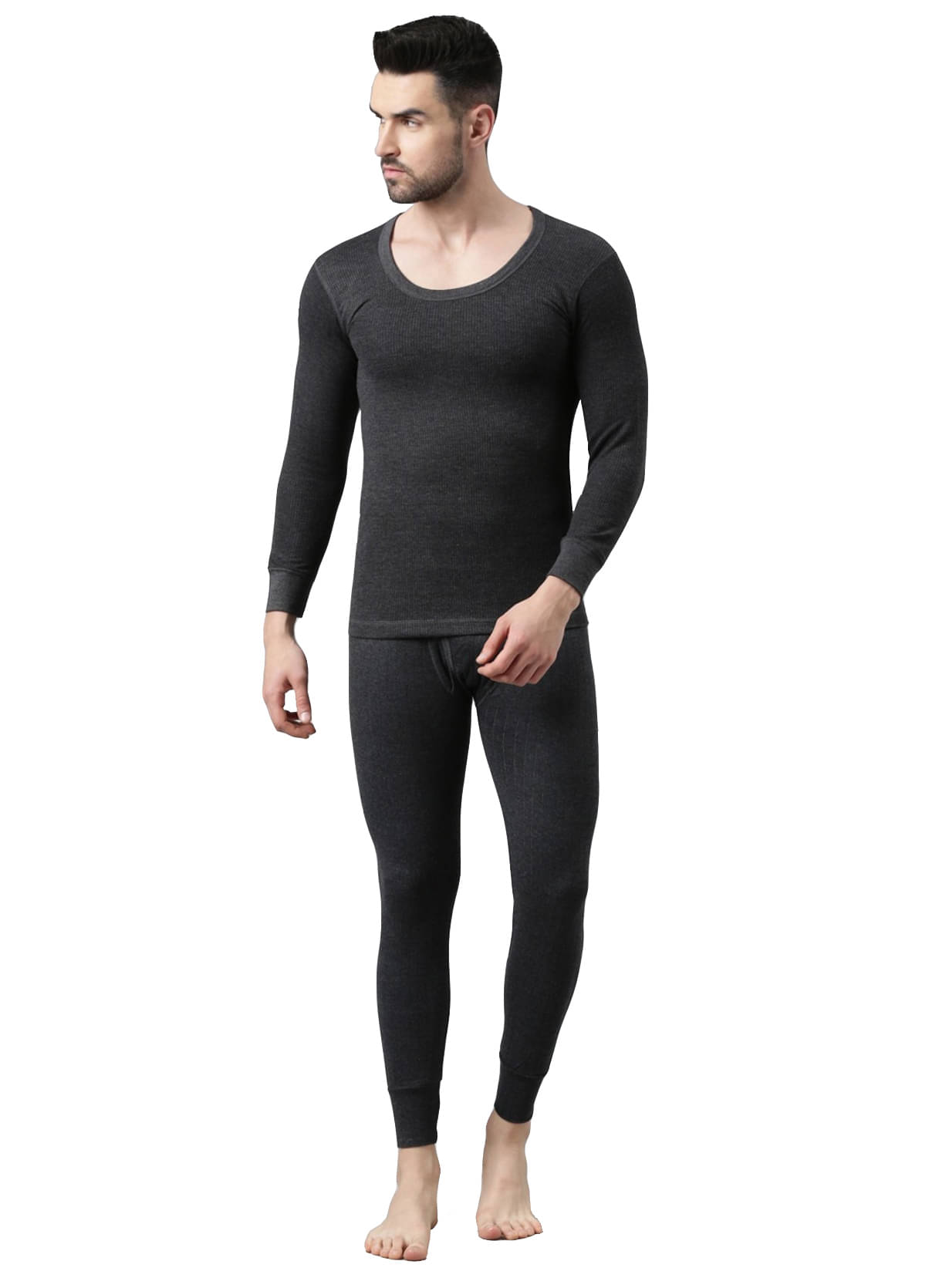 Dixcy Scott Charcoal Polyester Men's Thermal Sets ( Pack of 1 ) Dixcy Scott Charcoal Polyester Men's Thermal Sets ( Pack of 1 )