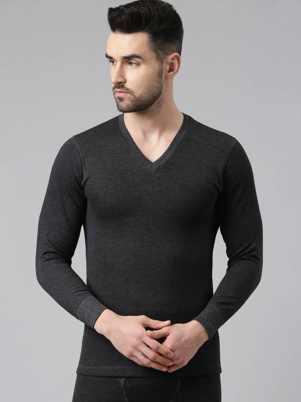 Dixcy Scott Charcoal Polyester Men's Thermal Tops ( Pack of 1 ) Dixcy Scott Charcoal Polyester Men's Thermal Tops ( Pack of 1 )