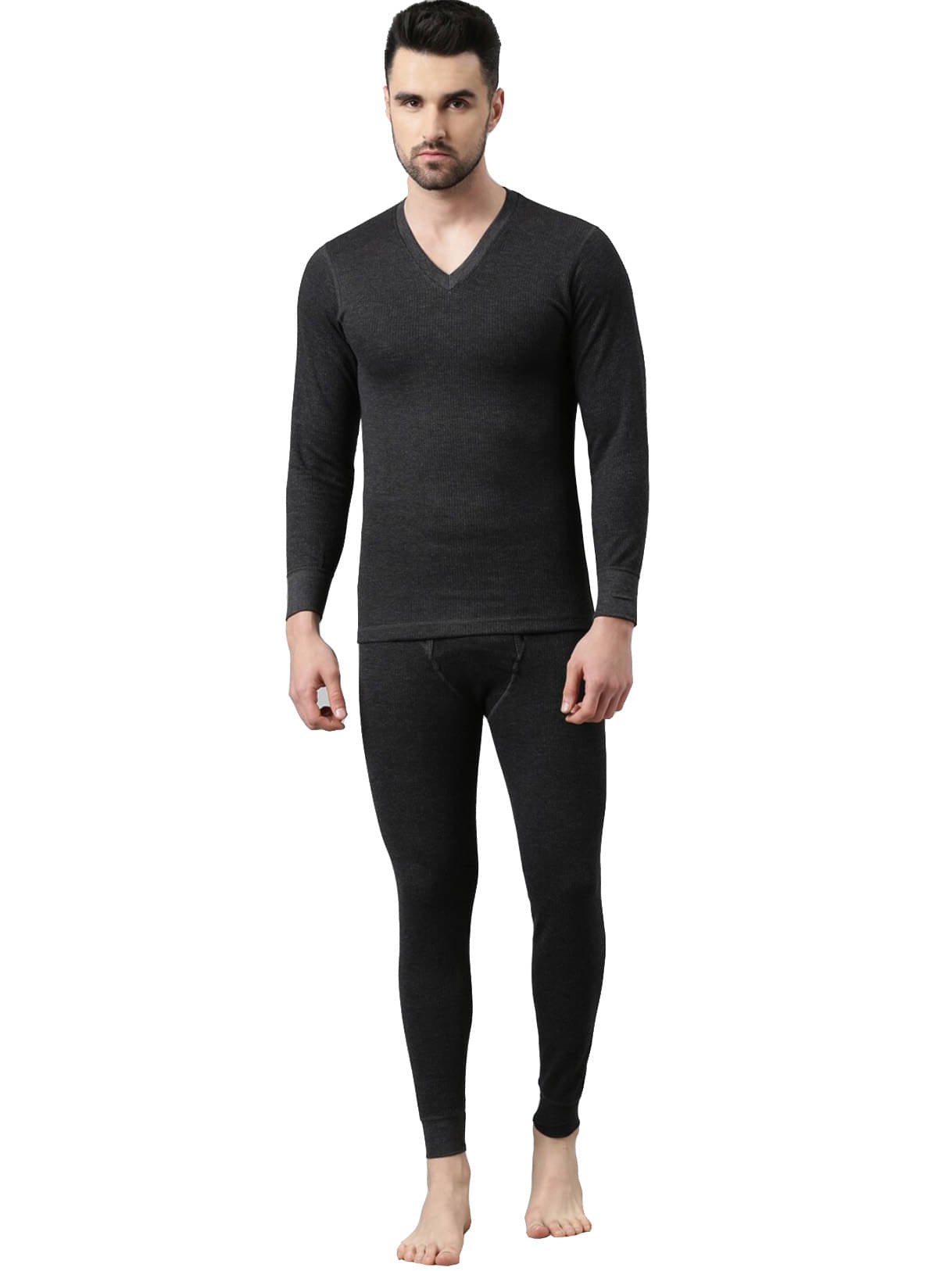 Dixcy Scott Charcoal Polyester Men's Thermal Sets ( Pack of 1 ) Dixcy Scott Charcoal Polyester Men's Thermal Sets ( Pack of 1 )