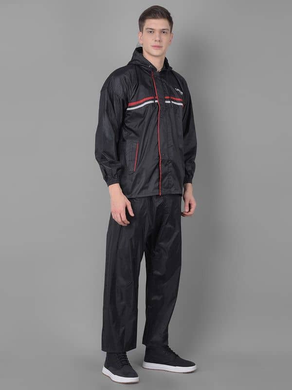 Dollar Black Polyester Men's Rain Suit ( Pack of 1 )