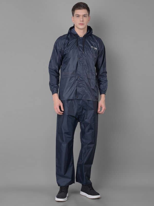 Dollar Navy Polyester Men's Rain Suit ( Pack of 1 )
