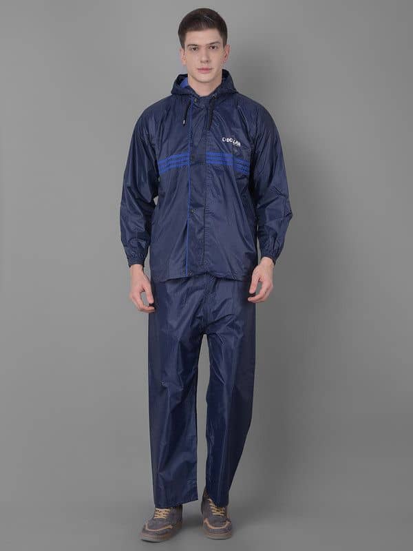 Dollar Navy Polyester Men's Rain Suit ( Pack of 1 )