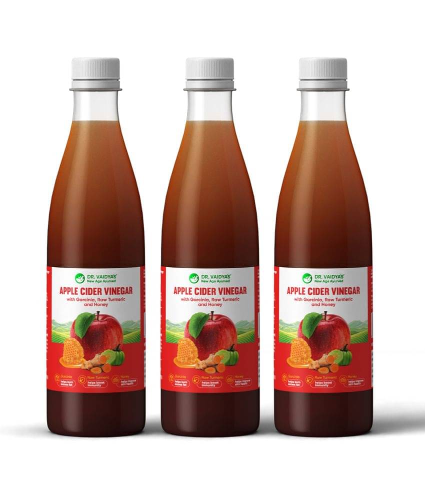     			Dr. Vaidya'S Apple Cider Vinegar, Honey & Raw Turmeric 450Ml(Pack Of 3)