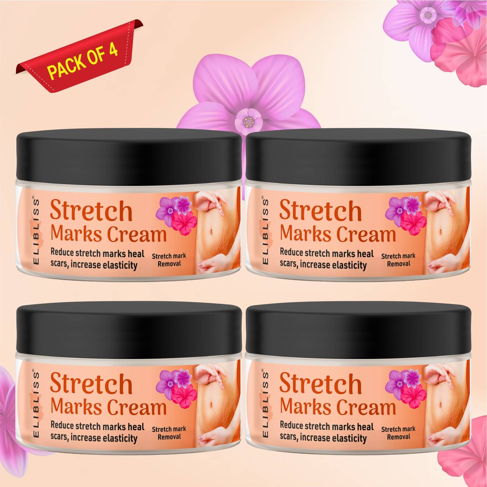     			Elibliss Cream Floral ( 300 mL )