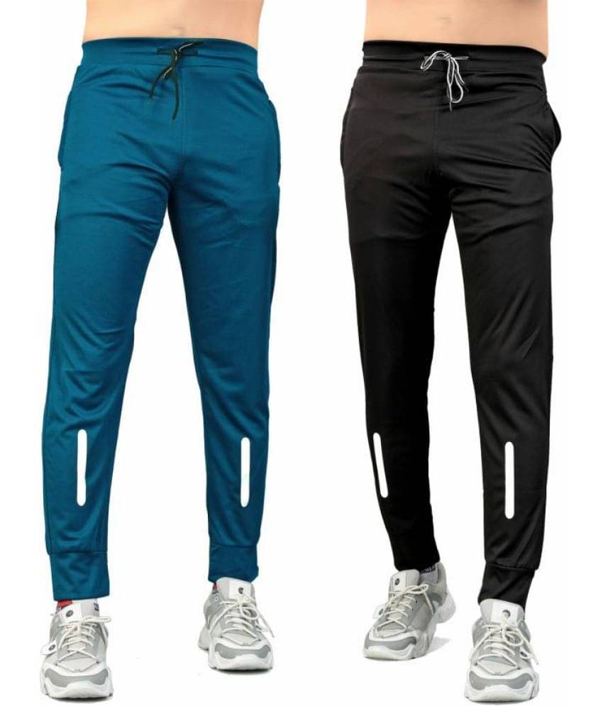 FRUZIS FASHION Multicolor Lycra Men's Joggers ( Pack of 2 )     			FRUZIS FASHION Multicolor Lycra Men's Joggers ( Pack of 2 )