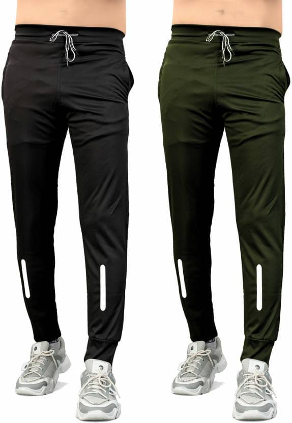 FRUZIS FASHION Multicolor Lycra Men's Joggers ( Pack of 2 ) FRUZIS FASHION Multicolor Lycra Men's Joggers ( Pack of 2 )
