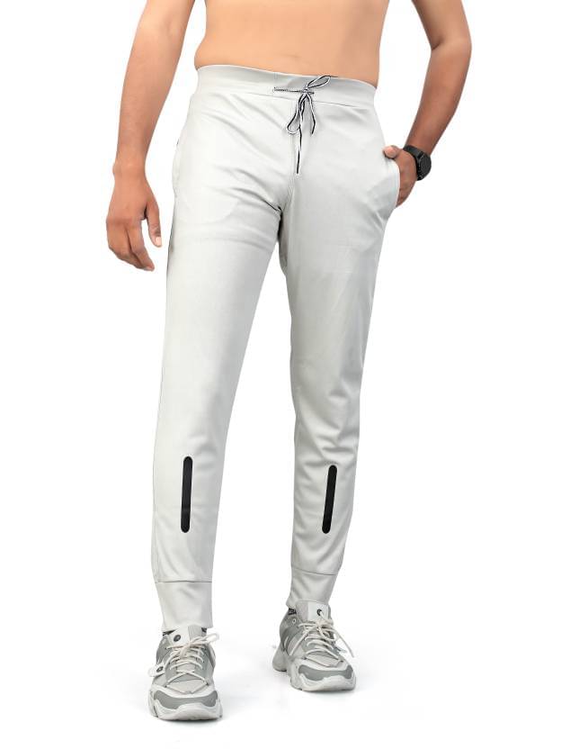 FRUZIS FASHION White Lycra Men's Joggers ( Pack of 1 ) FRUZIS FASHION White Lycra Men's Joggers ( Pack of 1 )
