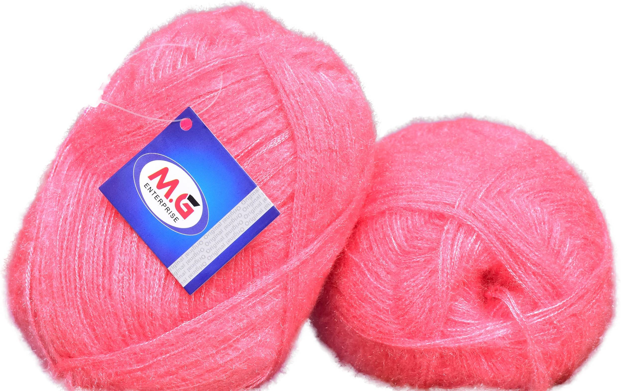     			Feather Salmon (200 gm)  Wool Ball 100 gm each 200 gm total Hand knitting wool / Art Craft soft fingering crochet hook yarn, needle knitting yarn thread dyed