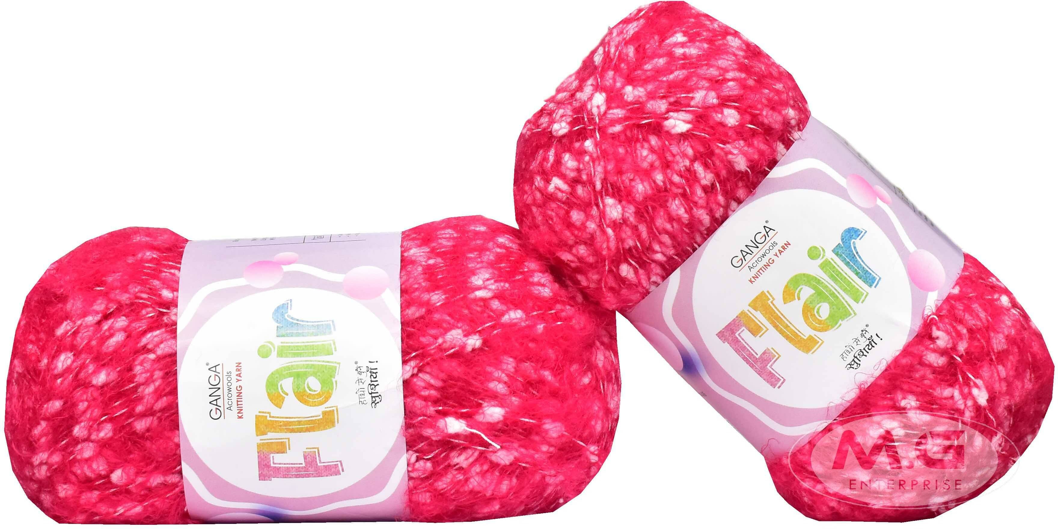     			GAN GA Flair  Magenta 200 gms Wool Ball Hand knitting wool -E Art-AEFE
