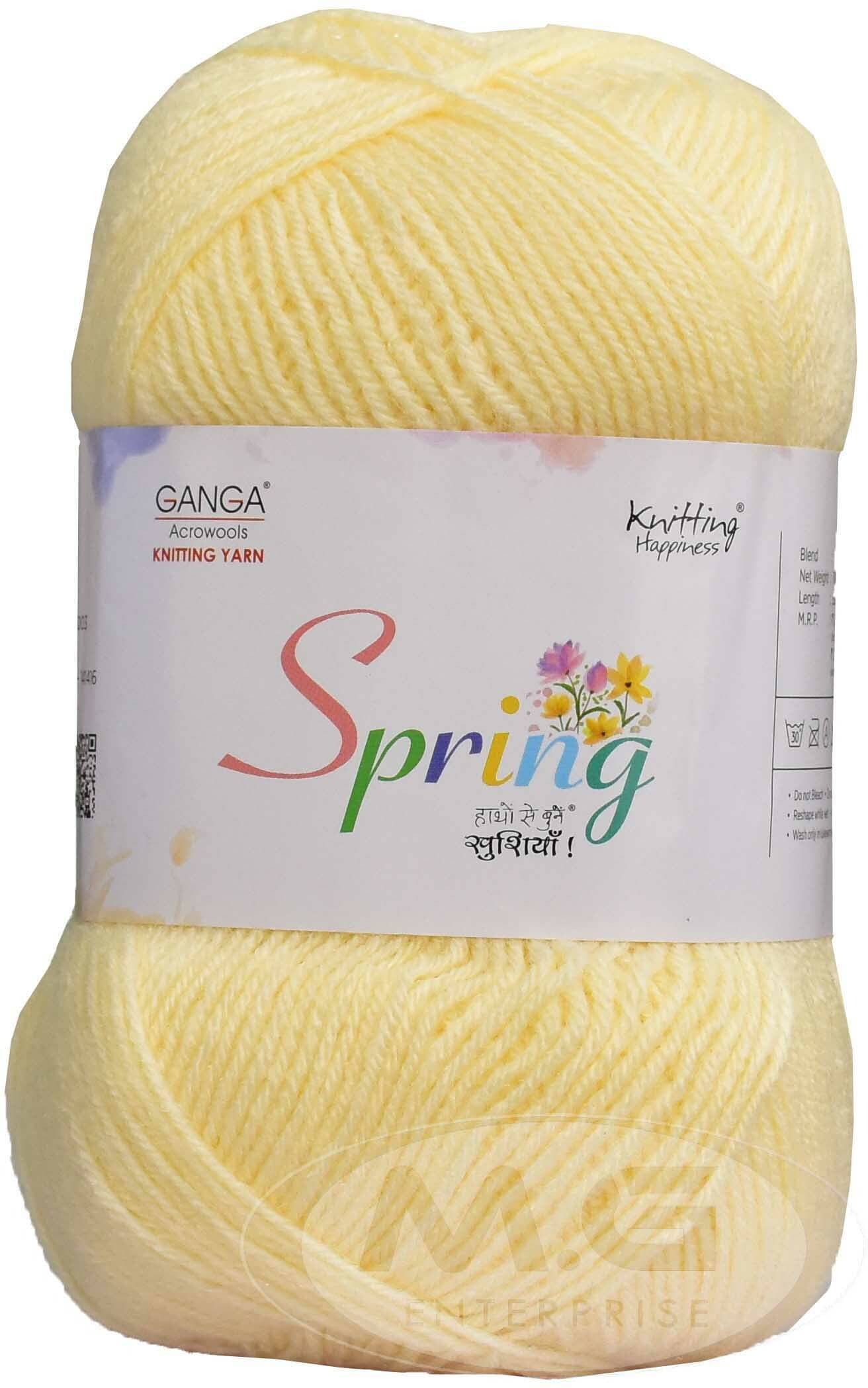     			GAN GA pring  Cream 400 gm Wool Ball Hand knitting wool -H Art-AEGF