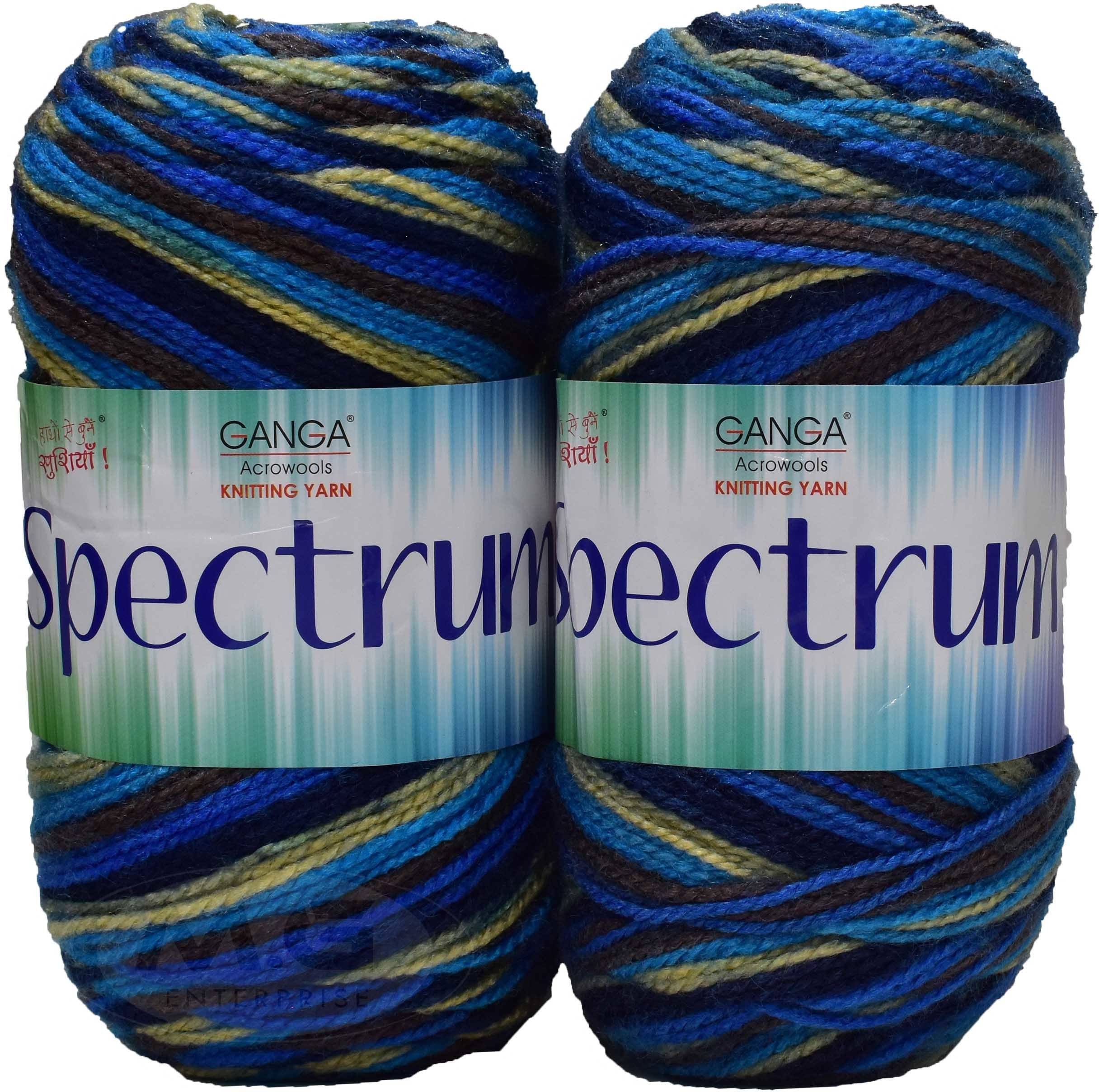     			Ganga Spectrum M_G Royal Blue (400 gm)  Wool Ball Hand knitting wool