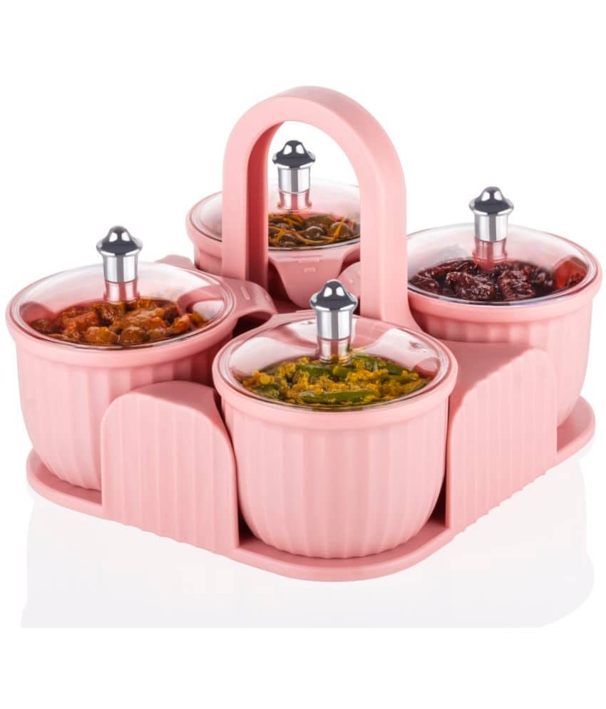 iview kitchenware Plastic Pink Pickle Container ( Set of 1 )