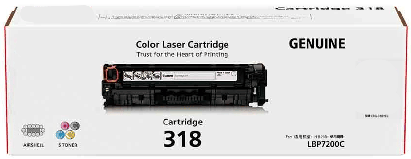     			ID CARTRIDGE 318 Black Single Cartridge for For Use imageCLASS LBP7680Cx ,LBP7200Cdn