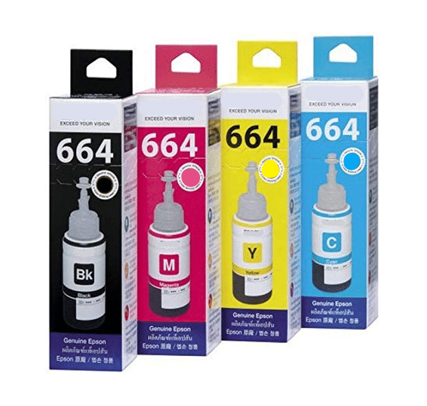     			ID CARTRIDGE 664 Multicolor Pack of 4 Cartridge for L300, L350, L355, L550, T7741 Ink Bottle For Compatible for Ep son M100 M199