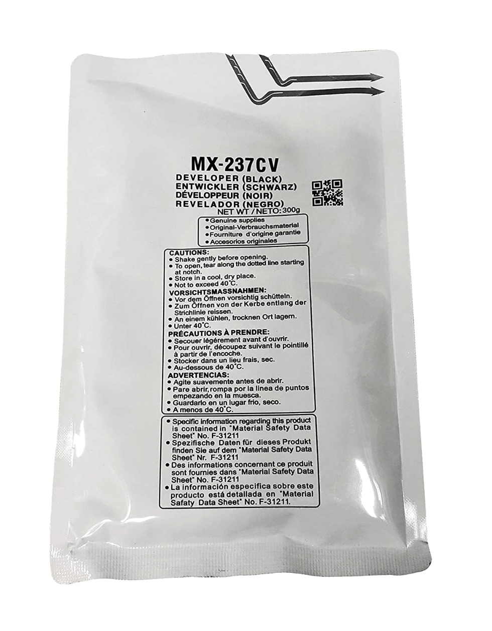     			ID CARTRIDGE MX 237 Black Single Cartridge for MX 237 Devlopers