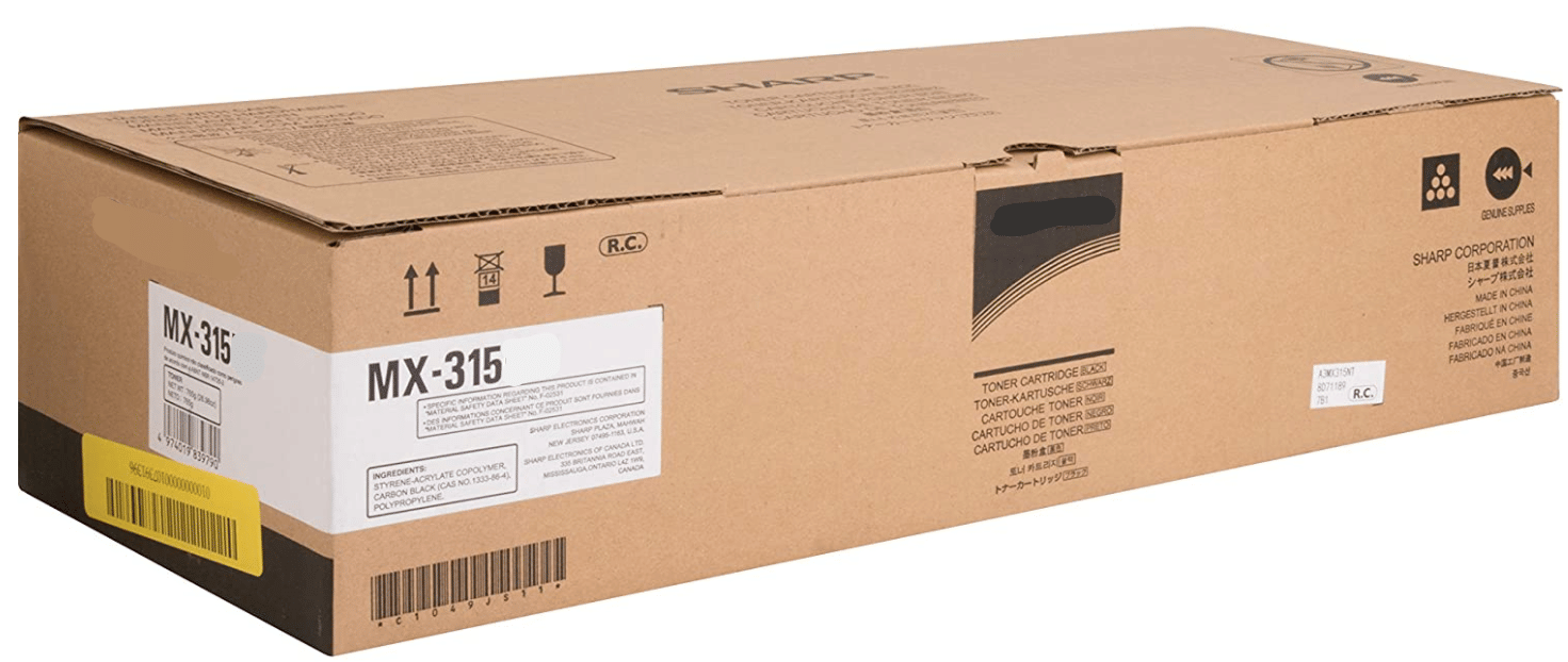     			ID CARTRIDGE MX 315 Black Single Cartridge for MX 315 Toner Cartridge