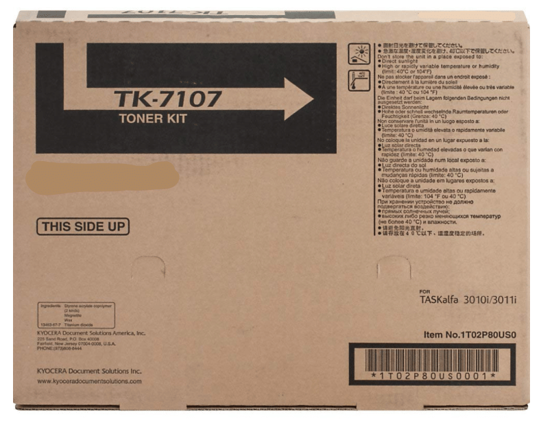     			ID CARTRIDGE TK 7107 Black Single Cartridge for TK 7107 Toner Cartridge