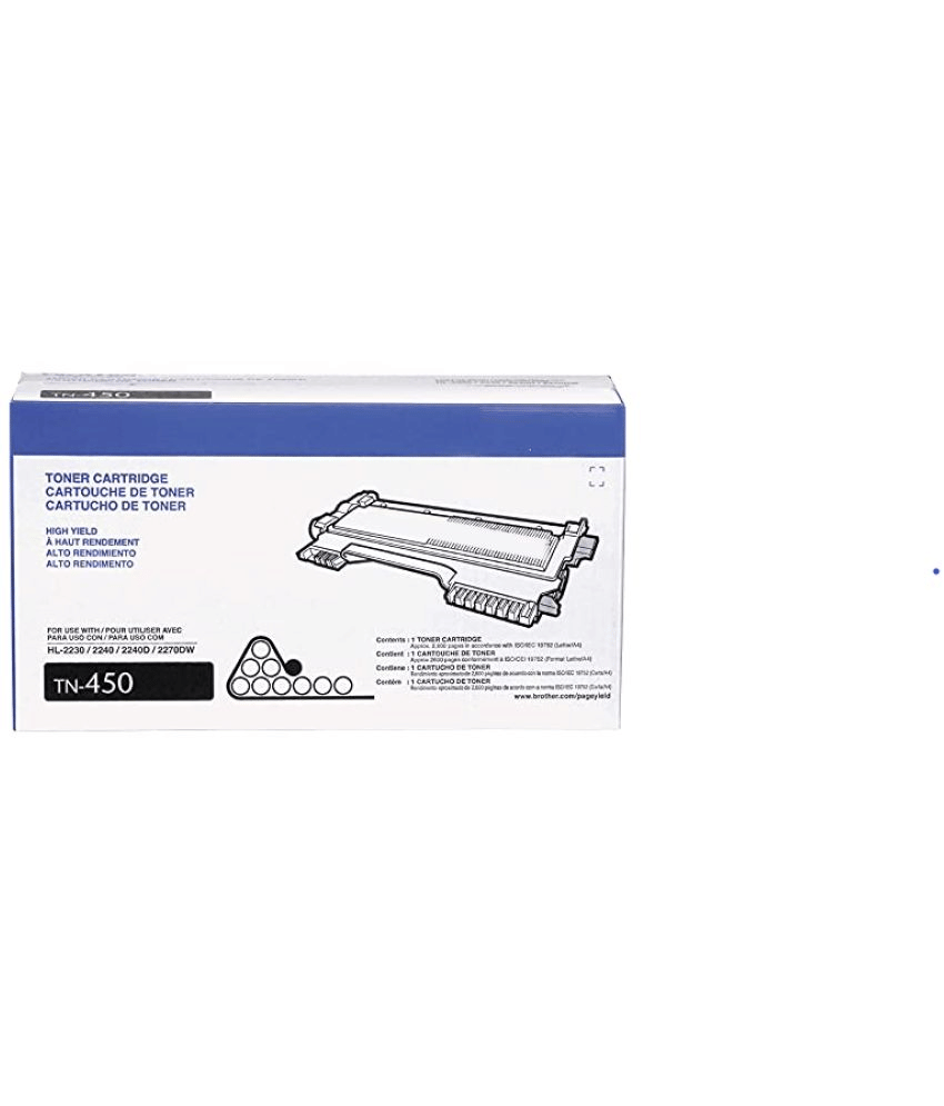     			ID CARTRIDGE TN 450 Black Single Cartridge for HL-2240D, HL-2270DW, HL-2275DW, HL-2280DW, MFC-7240, MFC-7360N, MFC-7365DN, MFC-7460DN, MFC-7860DW