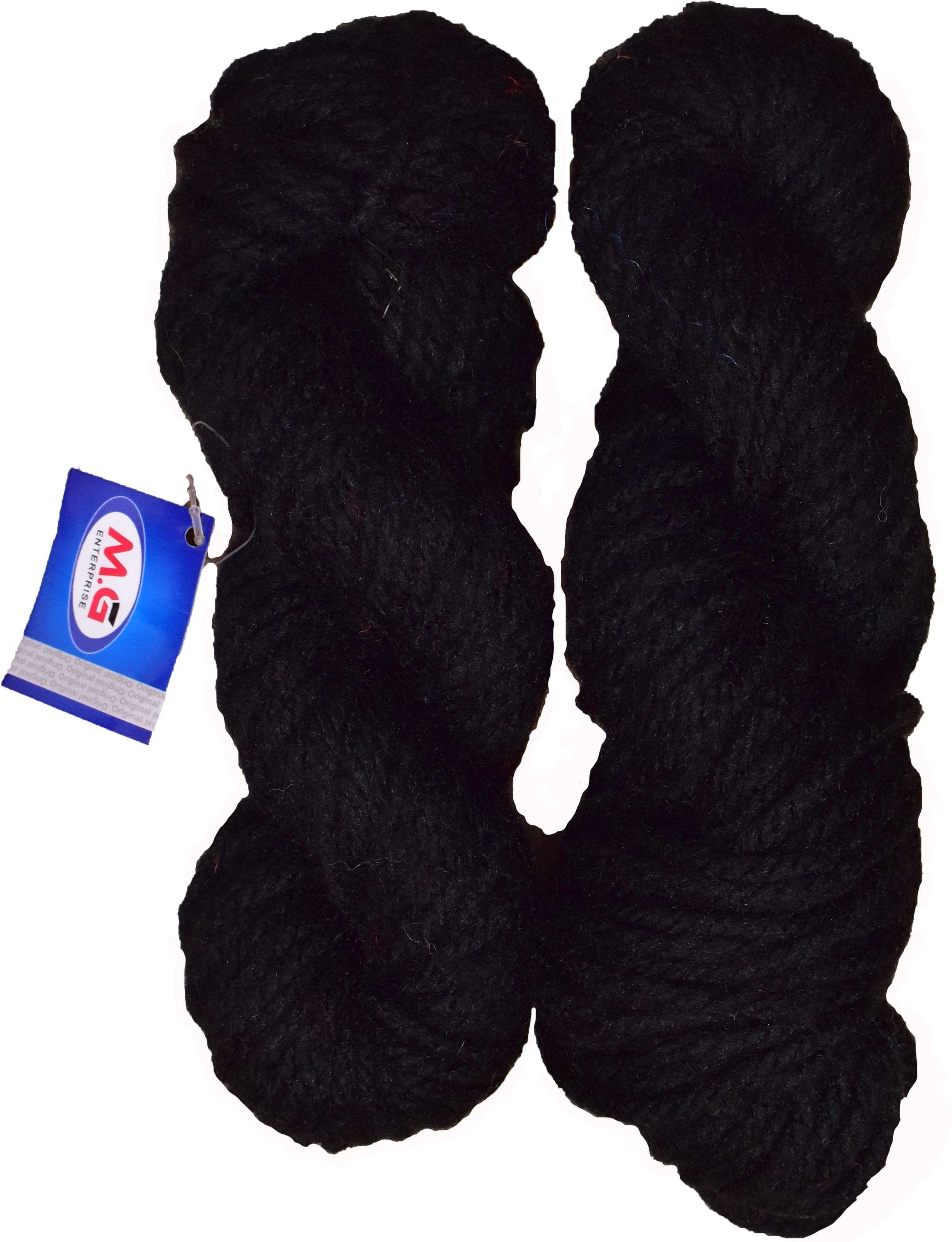     			JP Red Black (400 gm) Knitting Yarn Thick Chunky Wool Hank Hand knitting wool / Art Craft soft fingering crochet hook yarn, needle knitting yarn thread dyed.