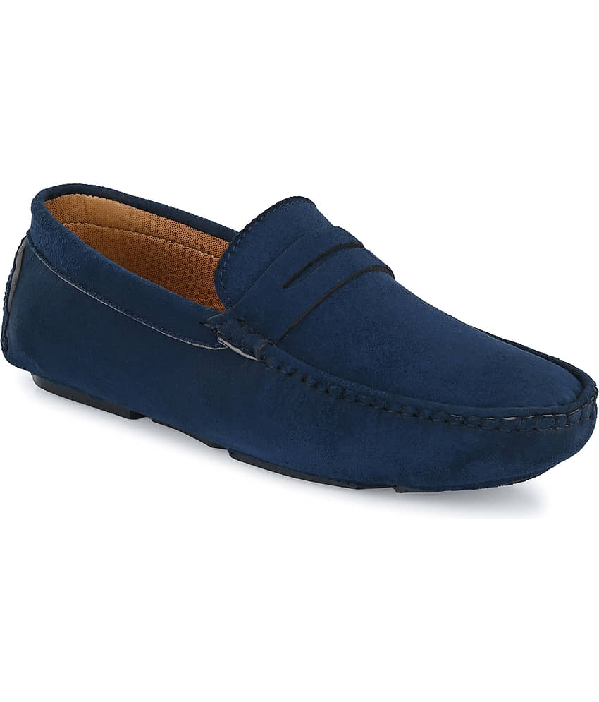 John Karsun Blue Men's Penny - Formal Shoes | Buy online on ZillyBuy