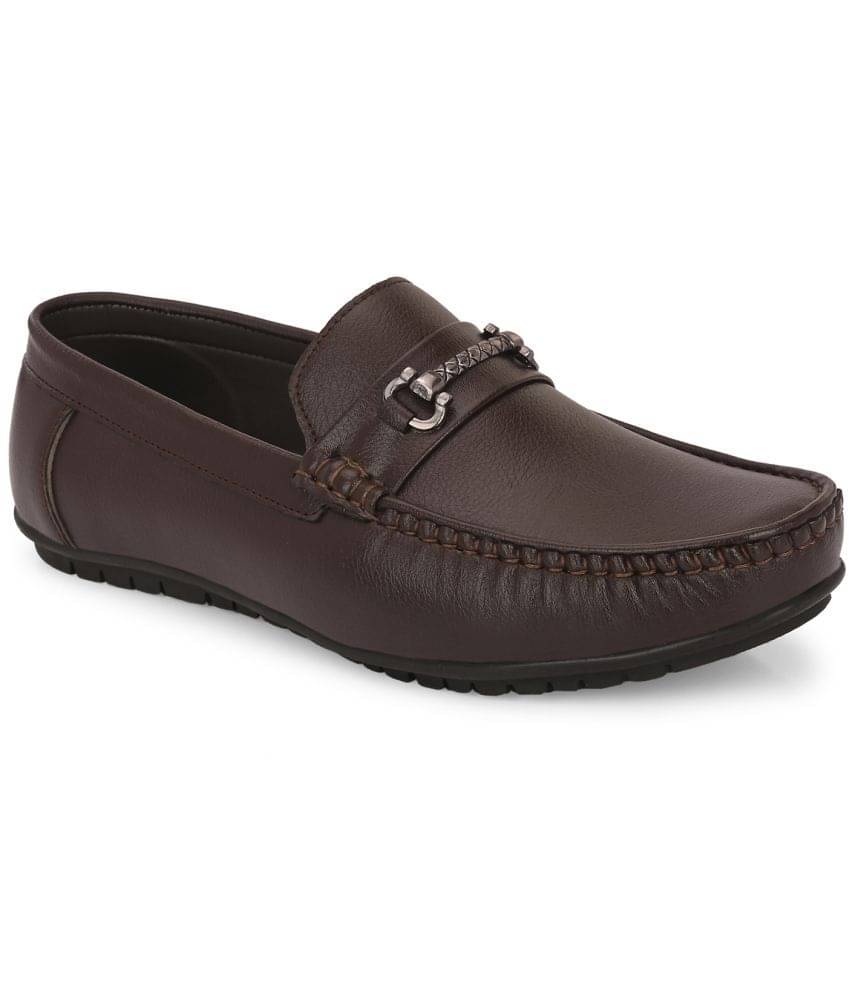     			John Karsun Brown Men's Slip on