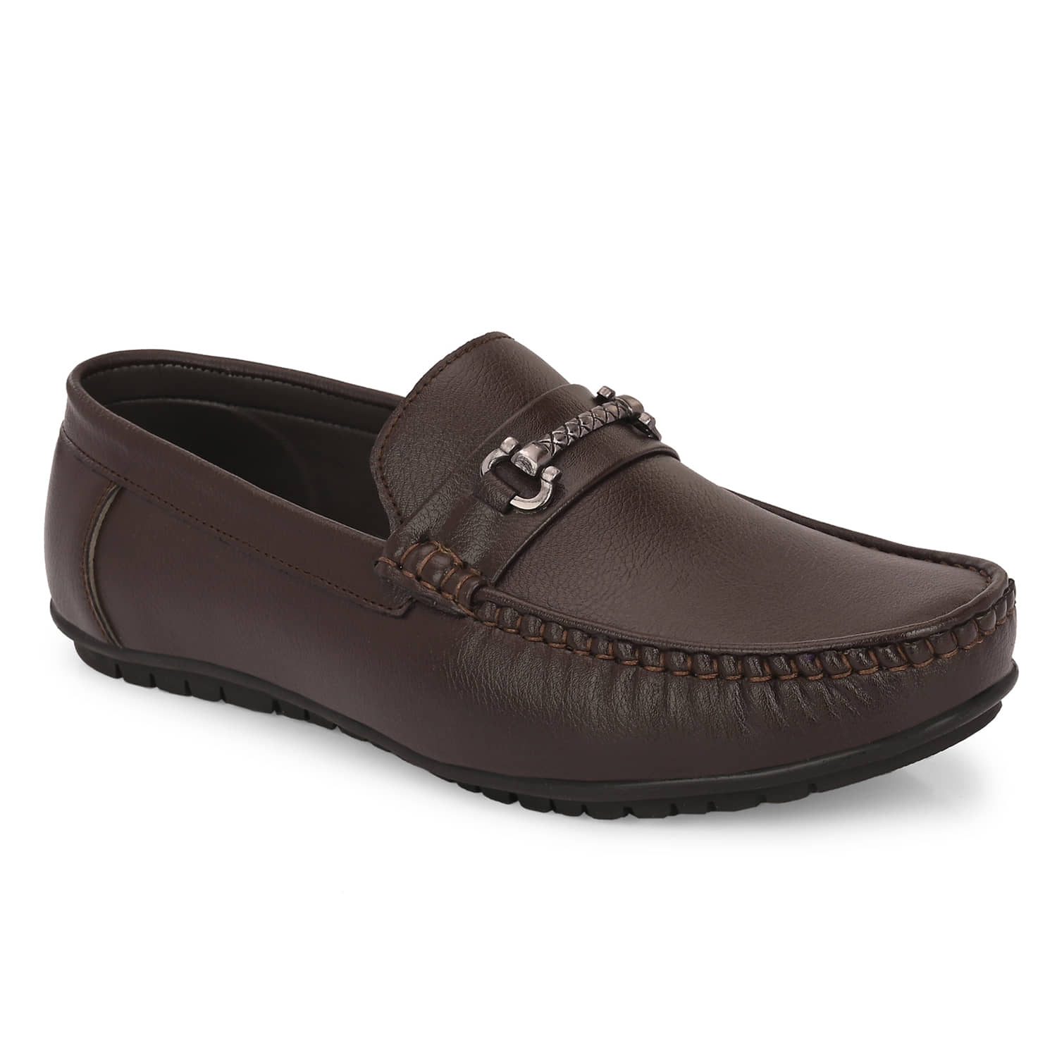 John Karsun Brown Men's Slip on - Formal Shoes | Buy online on ZillyBuy