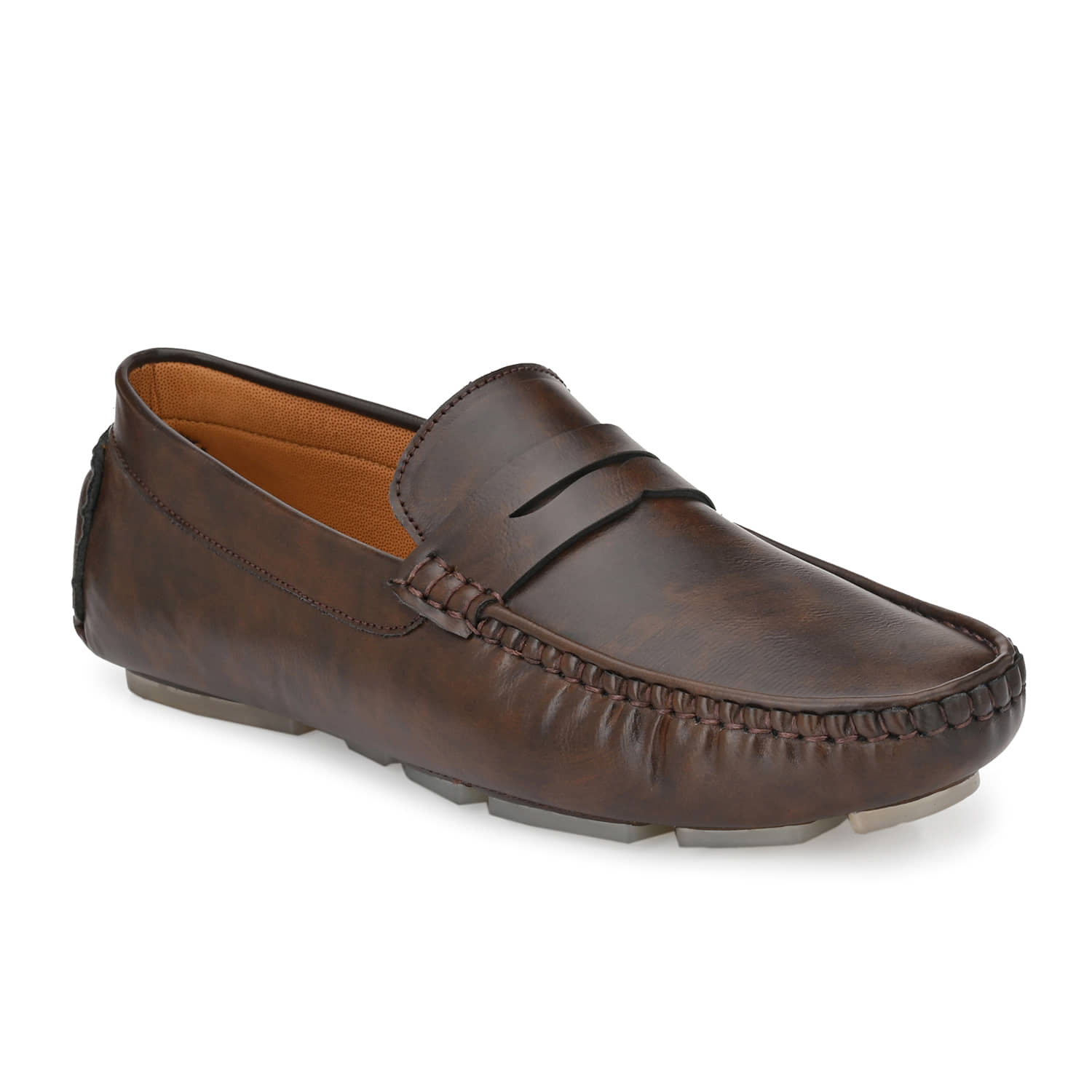 John Karsun Brown Men's Penny - Formal Shoes | Buy online on ZillyBuy