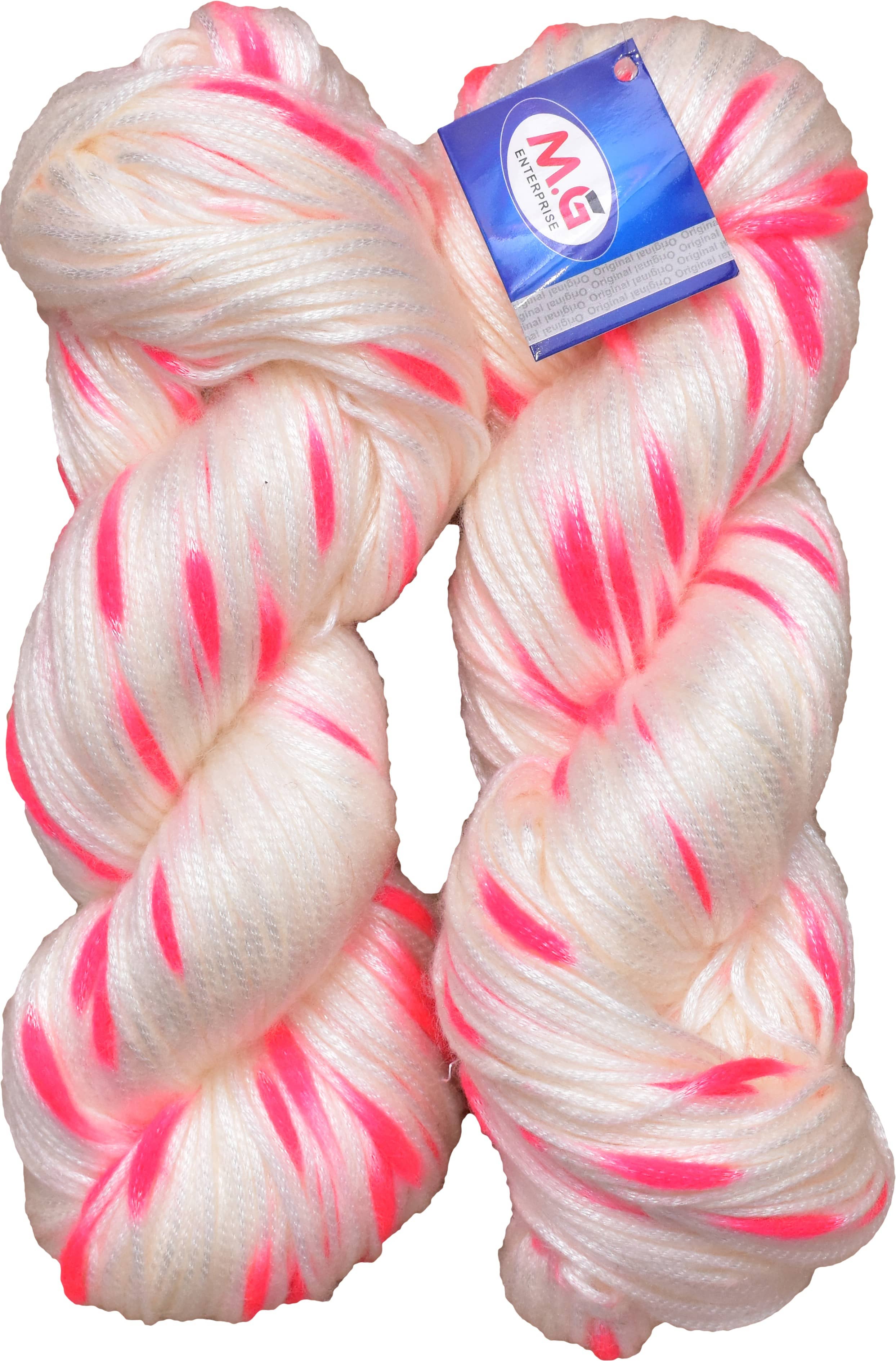 Joy Cream (200 gm)  Wool Hank Hand knitting wool / Art Craft soft fingering crochet hook yarn, needle knitting yarn thread dyed.