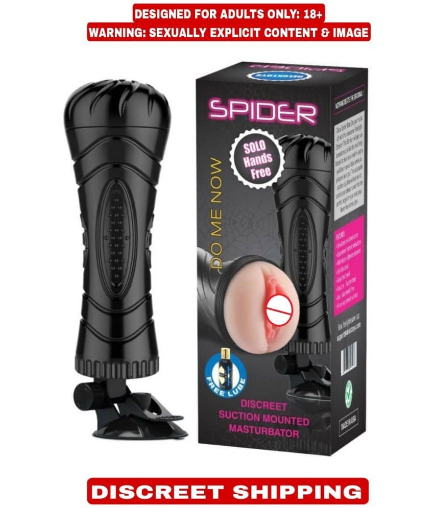 KAMAHOUSE SOLO HAND FREE SPIDER Masturbator MASTURBATOR SOFT&REAL PUSSY FOR MEN + FREE AQUA MOI LUBRICANT