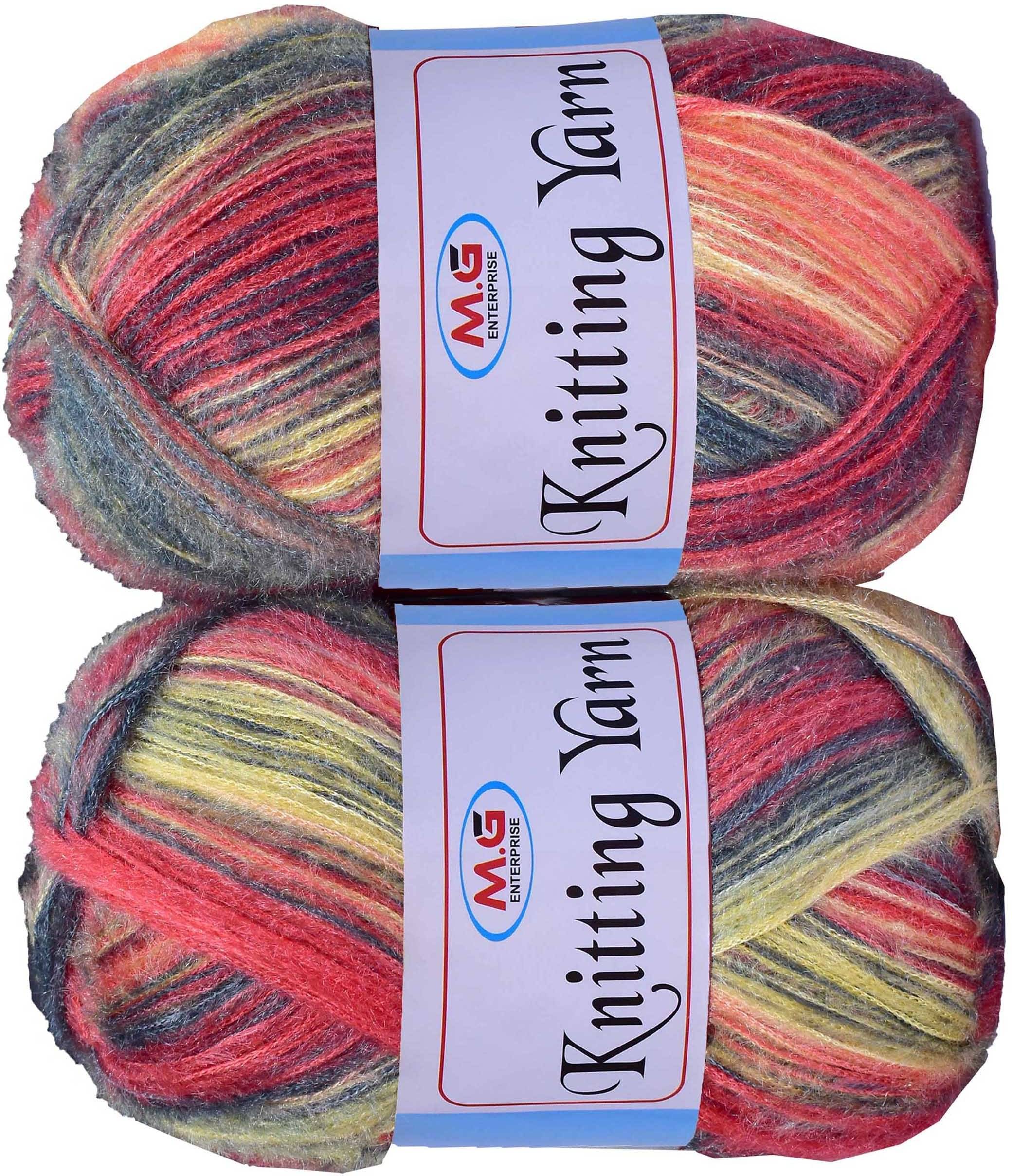     			Knitting Wool Yarn, Soft Fancy Feather Wool  Rowan Mix 300 gm- Art-ACFC
