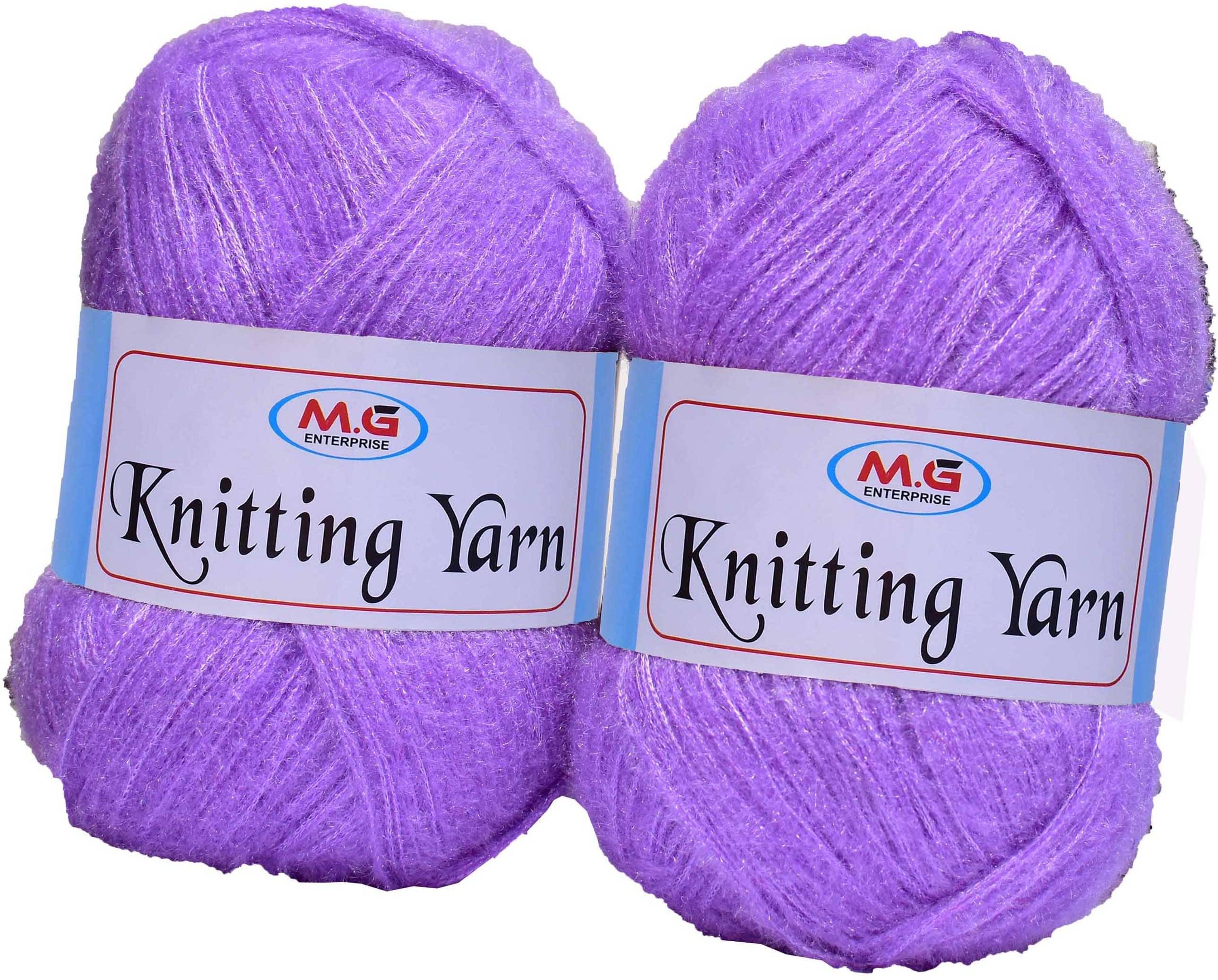     			Knitting Wool Yarn, Soft Fancy Feather Wool  Iris 500 gm- Art-HFH