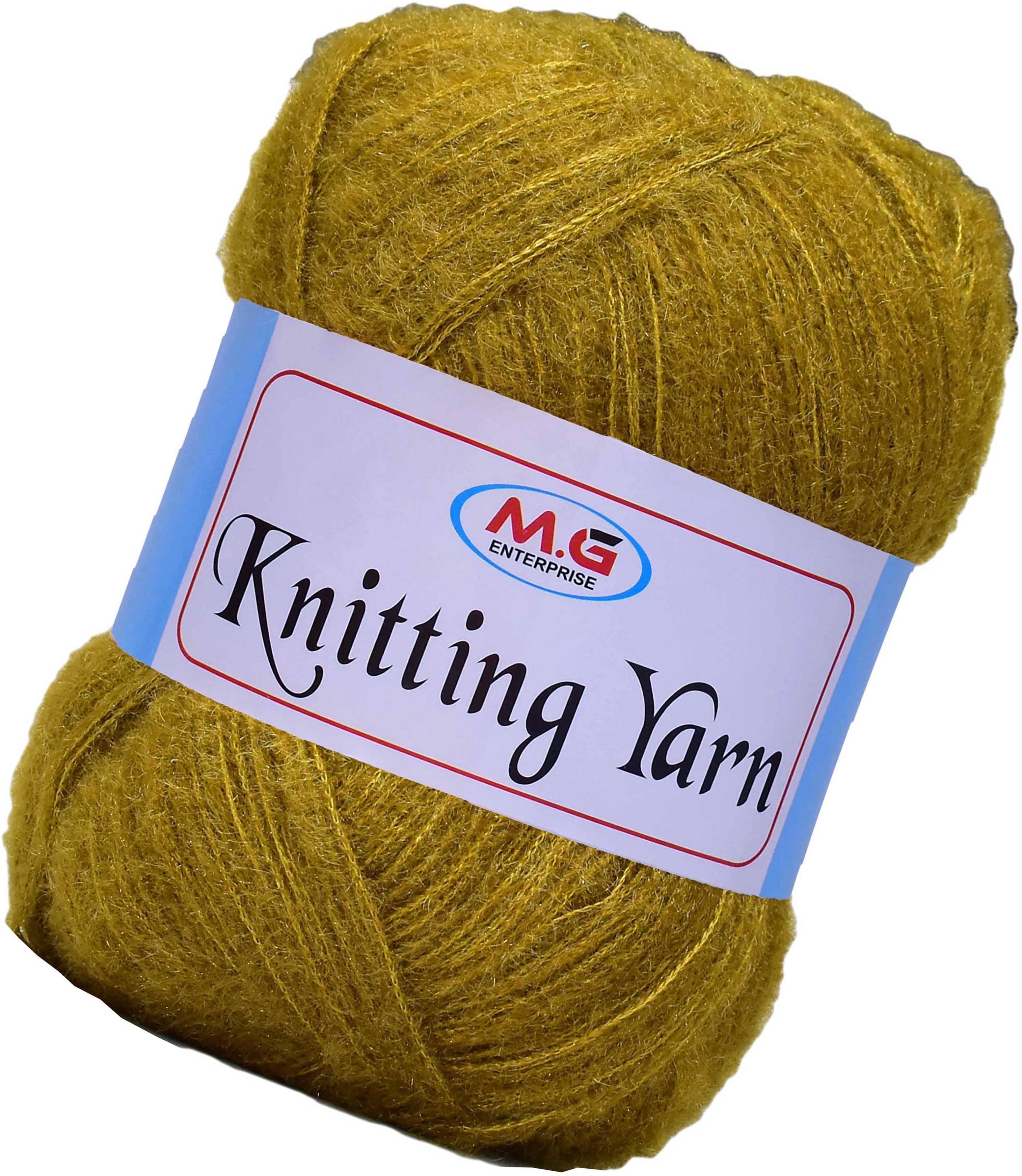     			Knitting Wool Yarn, Soft Fancy Feather Wool  Mehndi Mix 400 gm- Art-ABCJ