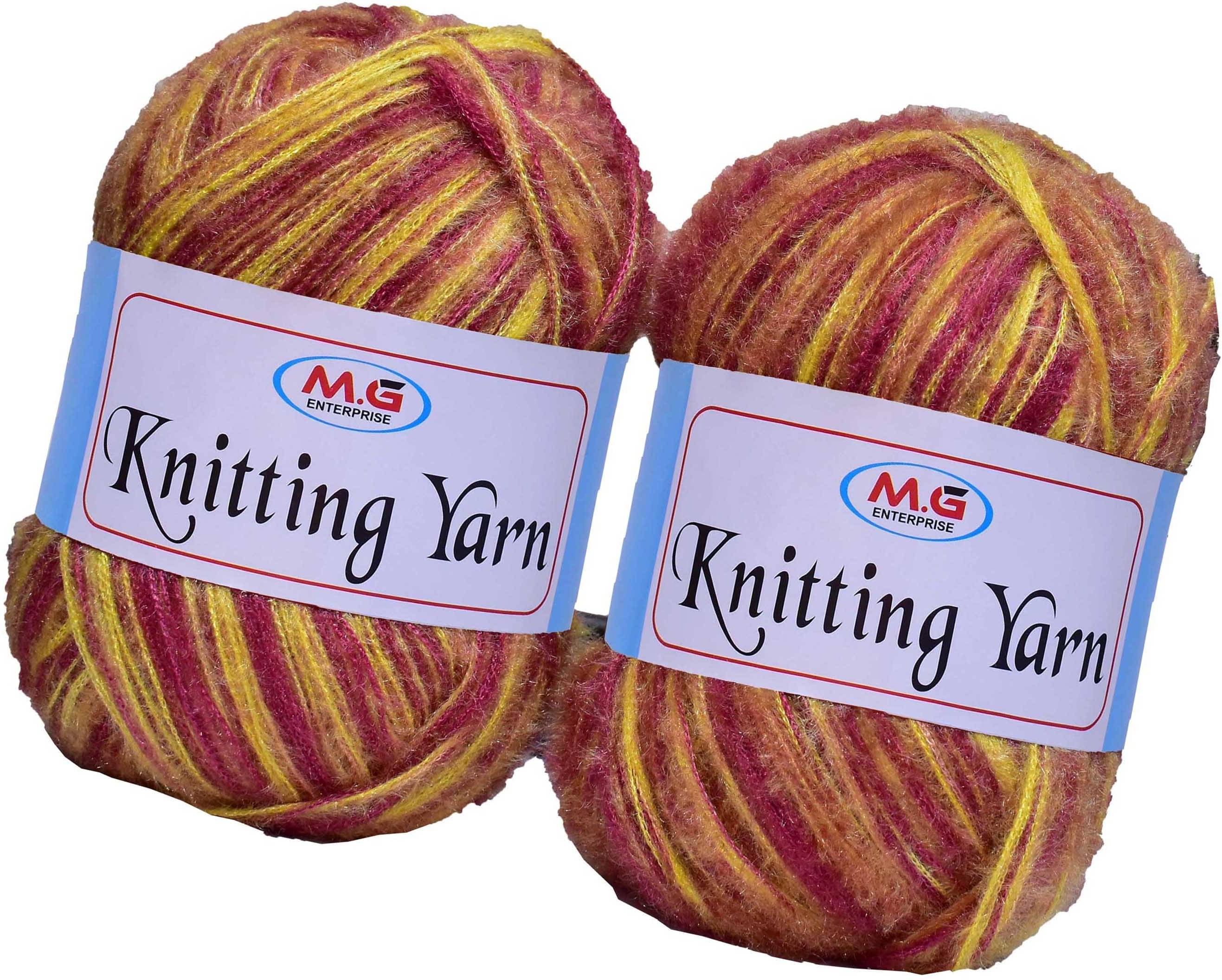     			Knitting Wool Yarn, Soft Fancy Feather Wool  Pancy 400 gm- Art-HDF