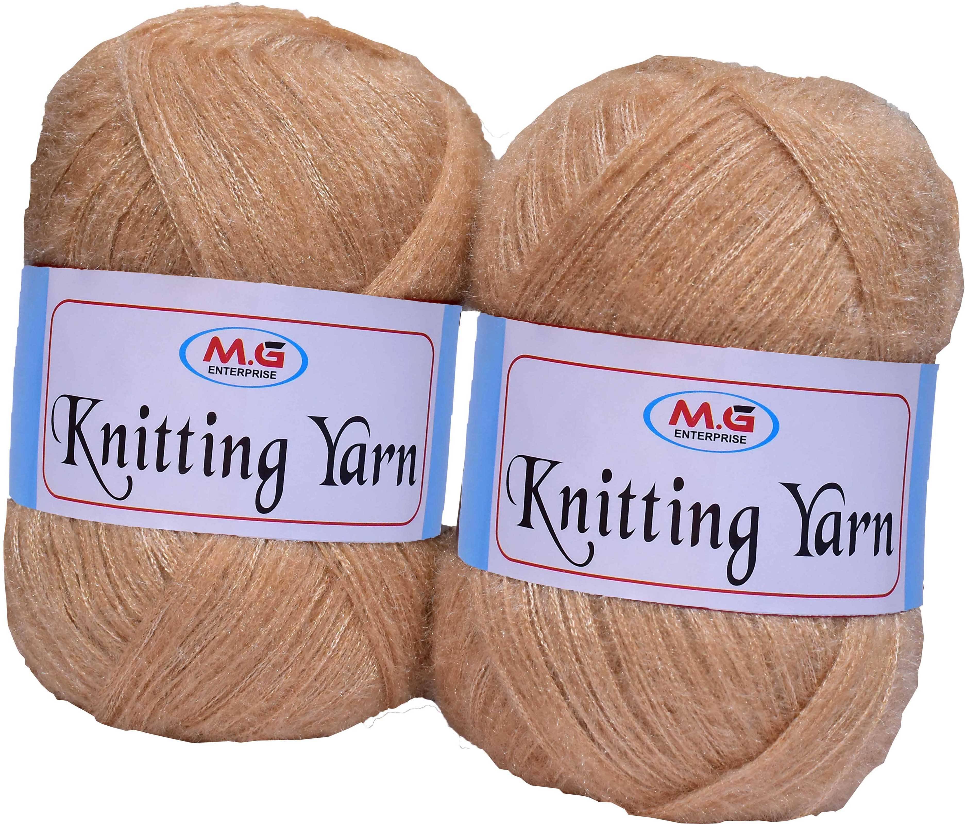     			Knitting Wool Yarn, Soft Fancy Feather Wool  SKin 400 gm- Art-HDH