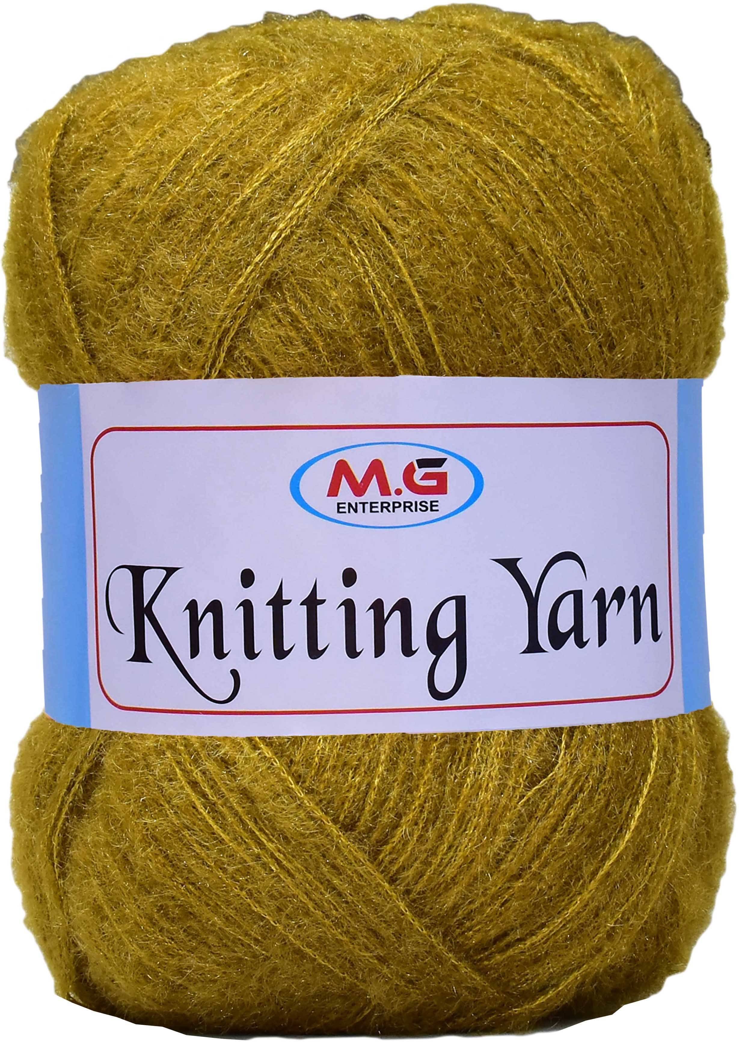     			Knitting Wool Yarn, Soft Fancy Feather Wool  Mehndi Mix 200 gm- Art-ABCJ