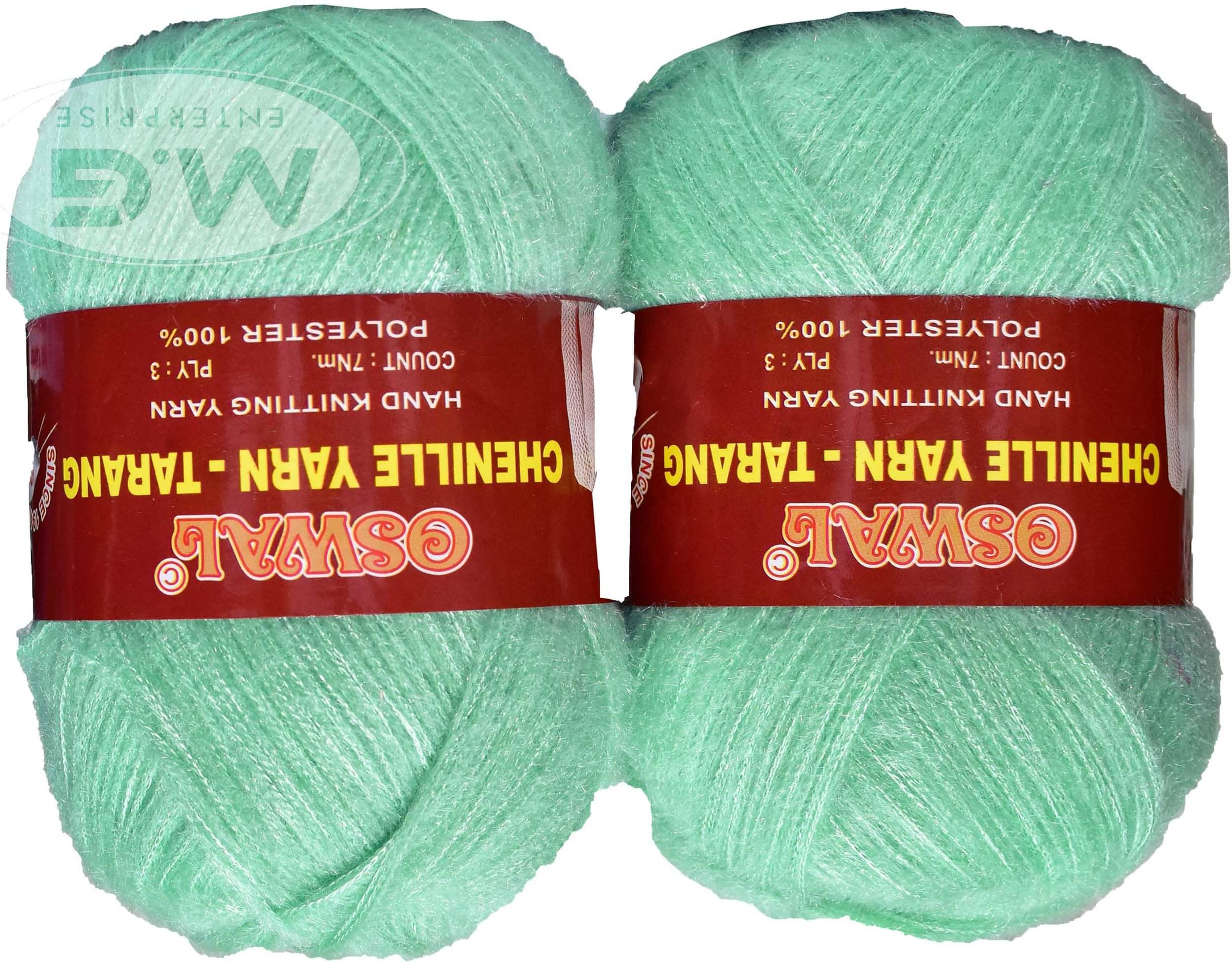     			Knitting Wool Yarn, Soft Tarang Feather Wool Ball Sea Green 300 gm  Best Used with Knitting Needles, Soft Tarang Wool Crochet NeedlesWool Yarn for Knitting. By Oswa Q RK