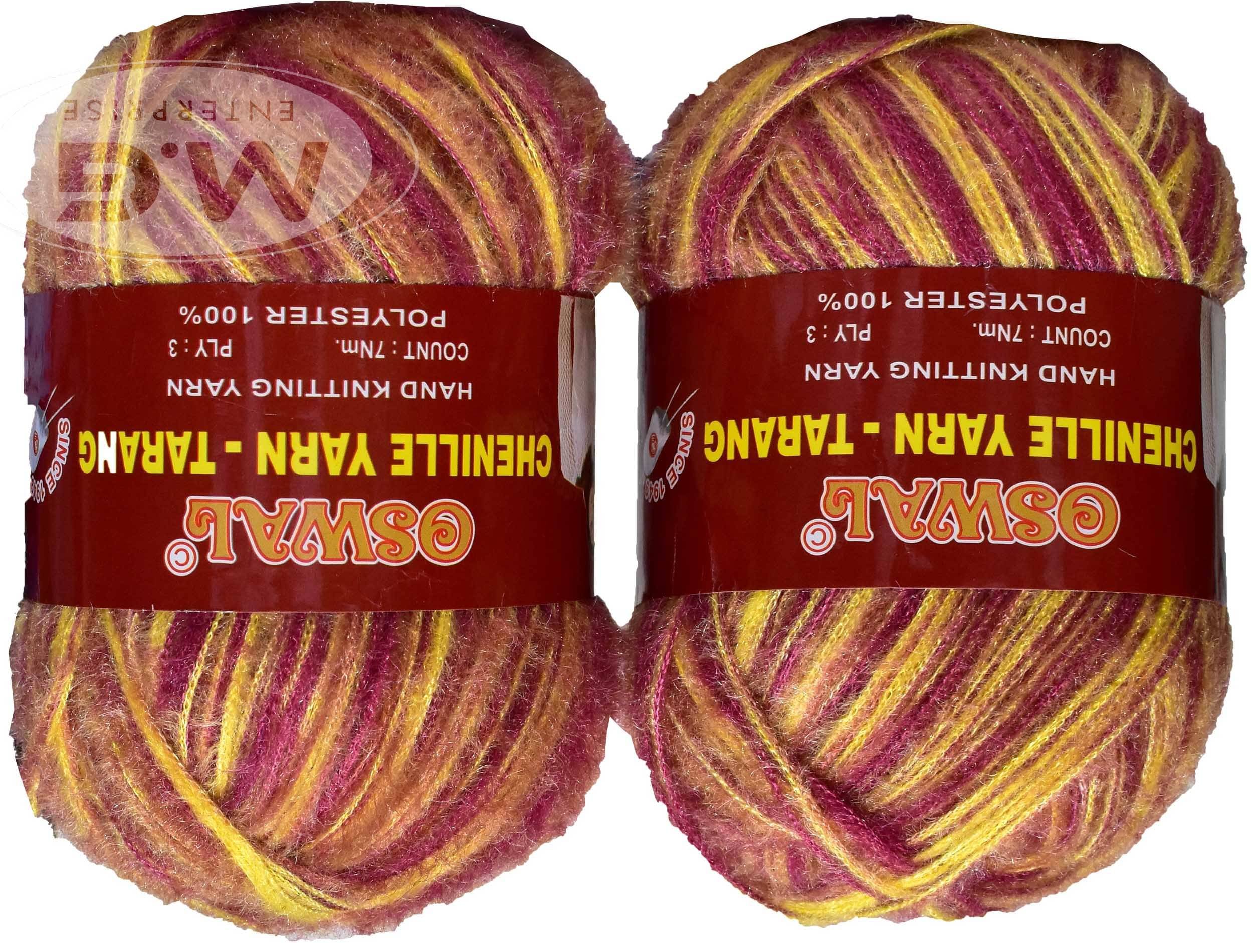     			Knitting Wool Yarn, Soft Tarang Feather Wool Ball Pancy 300 gm  Best Used with Knitting Needles, Soft Tarang Wool Crochet NeedlesWool Yarn for Knitting. By Oswa W XH