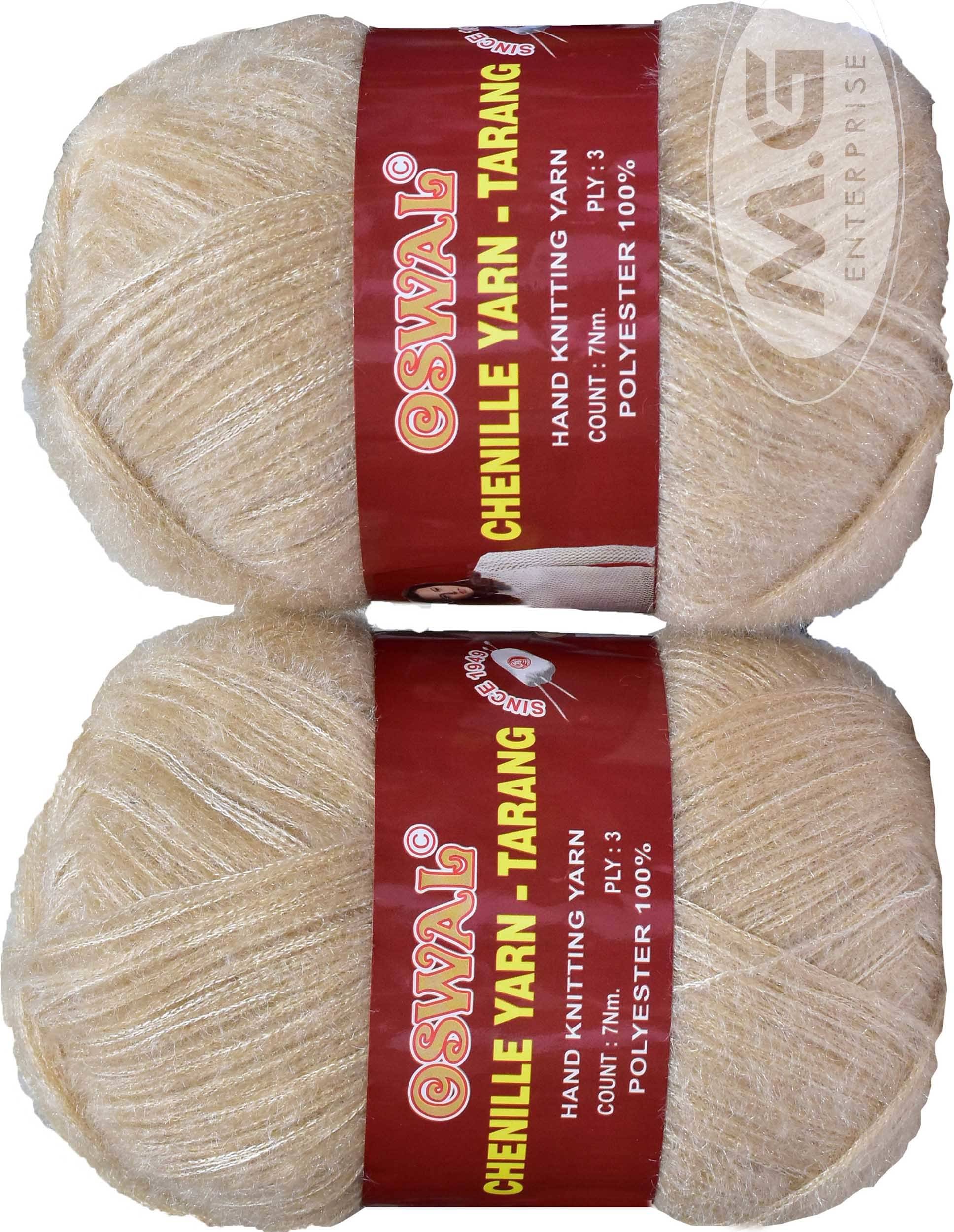     			Knitting Wool Yarn, Soft Tarang Feather Wool Ball LIght Skin 400 gm  Best Used with Knitting Needles, Soft Tarang Wool Crochet NeedlesWool Yarn for Knitting. By Oswa V WI