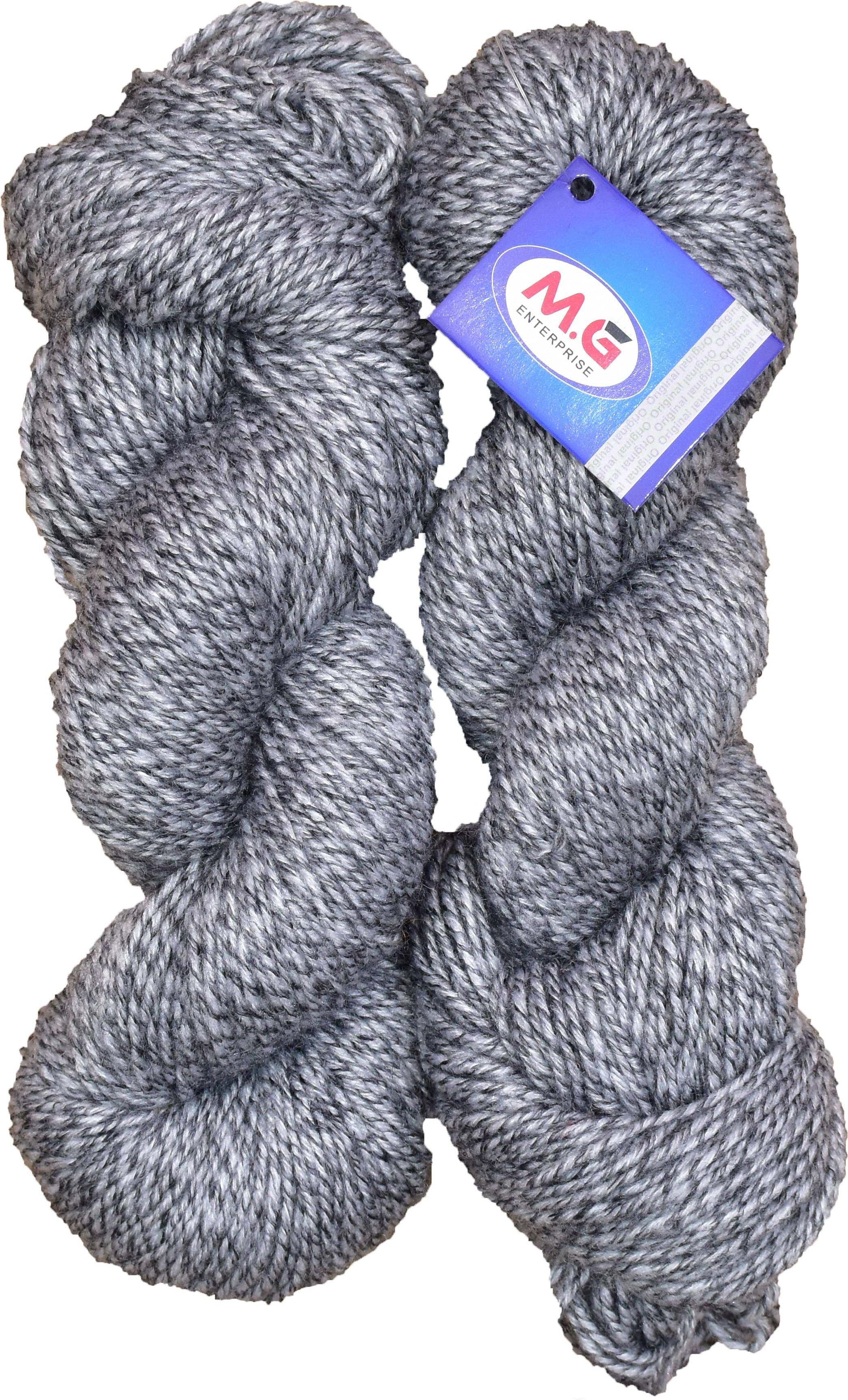     			Knitting Yarn Fusion Soft Wool, Steel Grey  200 gm  Best Used with Knitting Needles, Crochet Needles Wool Yarn for Knitting.