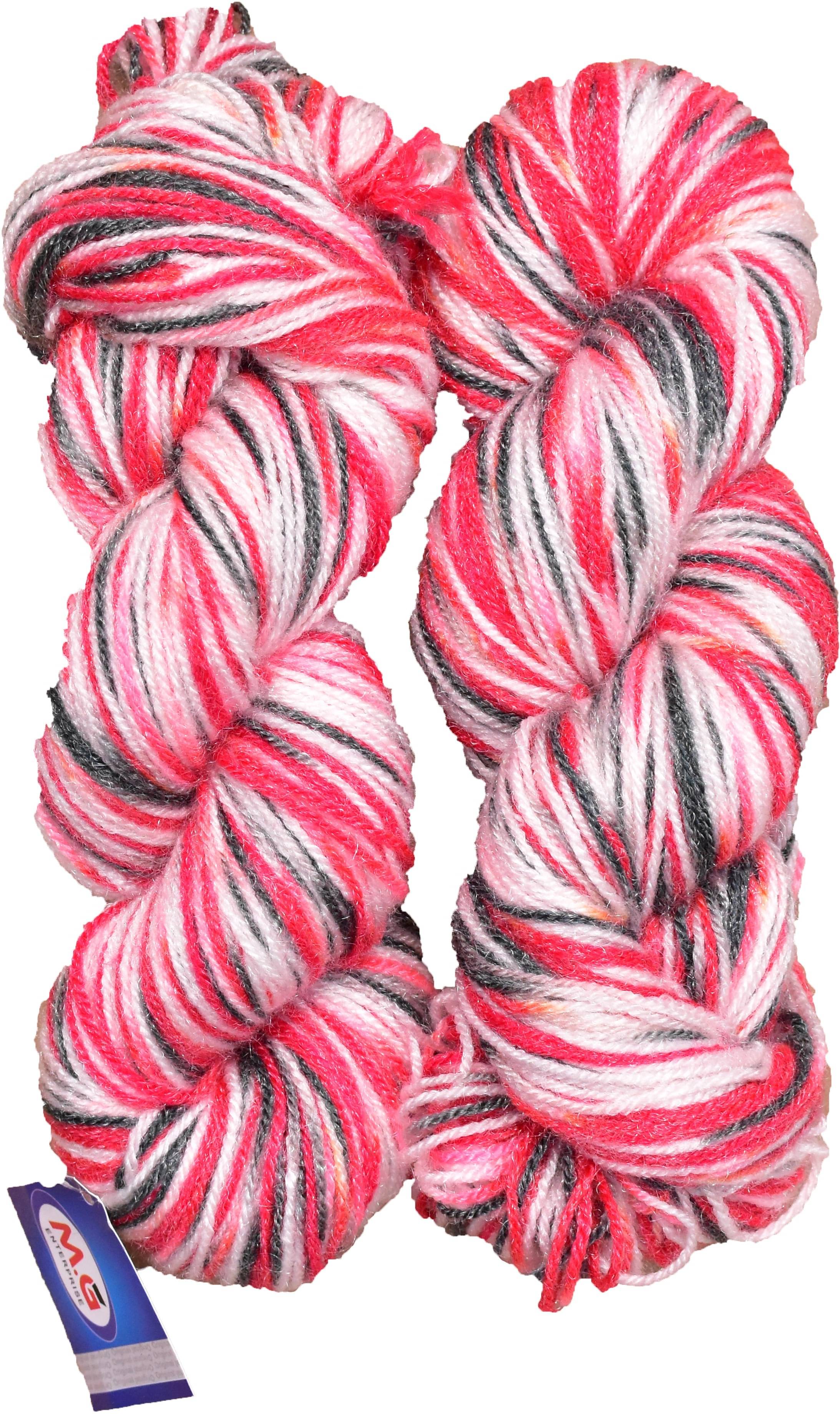     			Knitting Yarn Multi Wool, Red Berry 2 200 gm  Best Used with Knitting Needles, Crochet Needles Wool Yarn for Knitting.