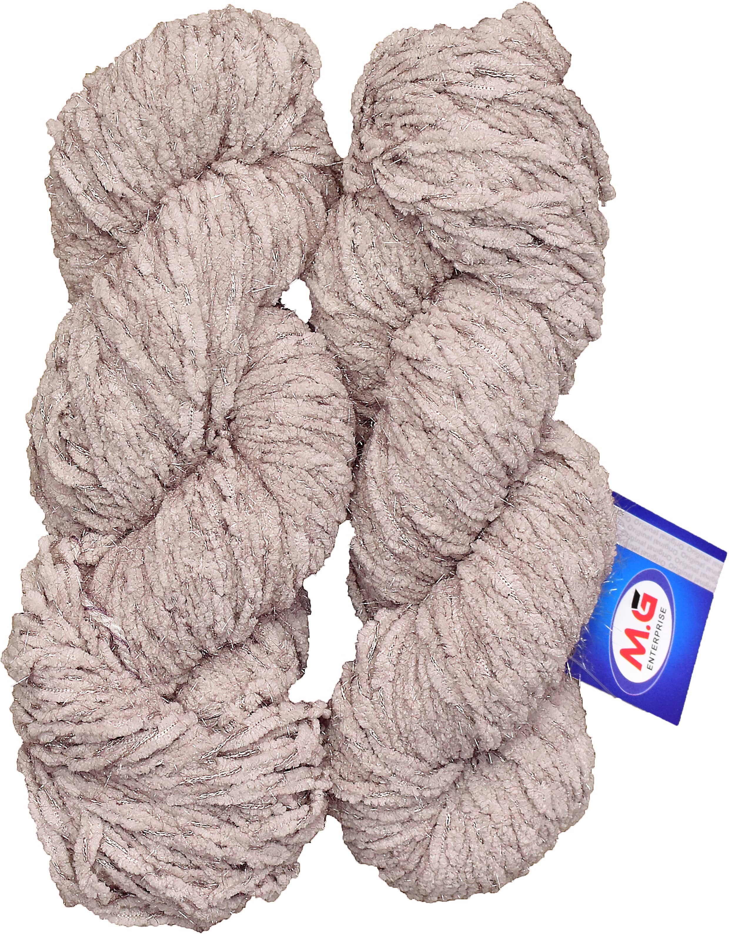 Knitting Yarn Puff Knitting Yarn Thick Chunky Wool, Extra Soft Thick Beige 200 gm  Best Used with Knitting Needles, Crochet Needles Wool Yarn for Knitting.