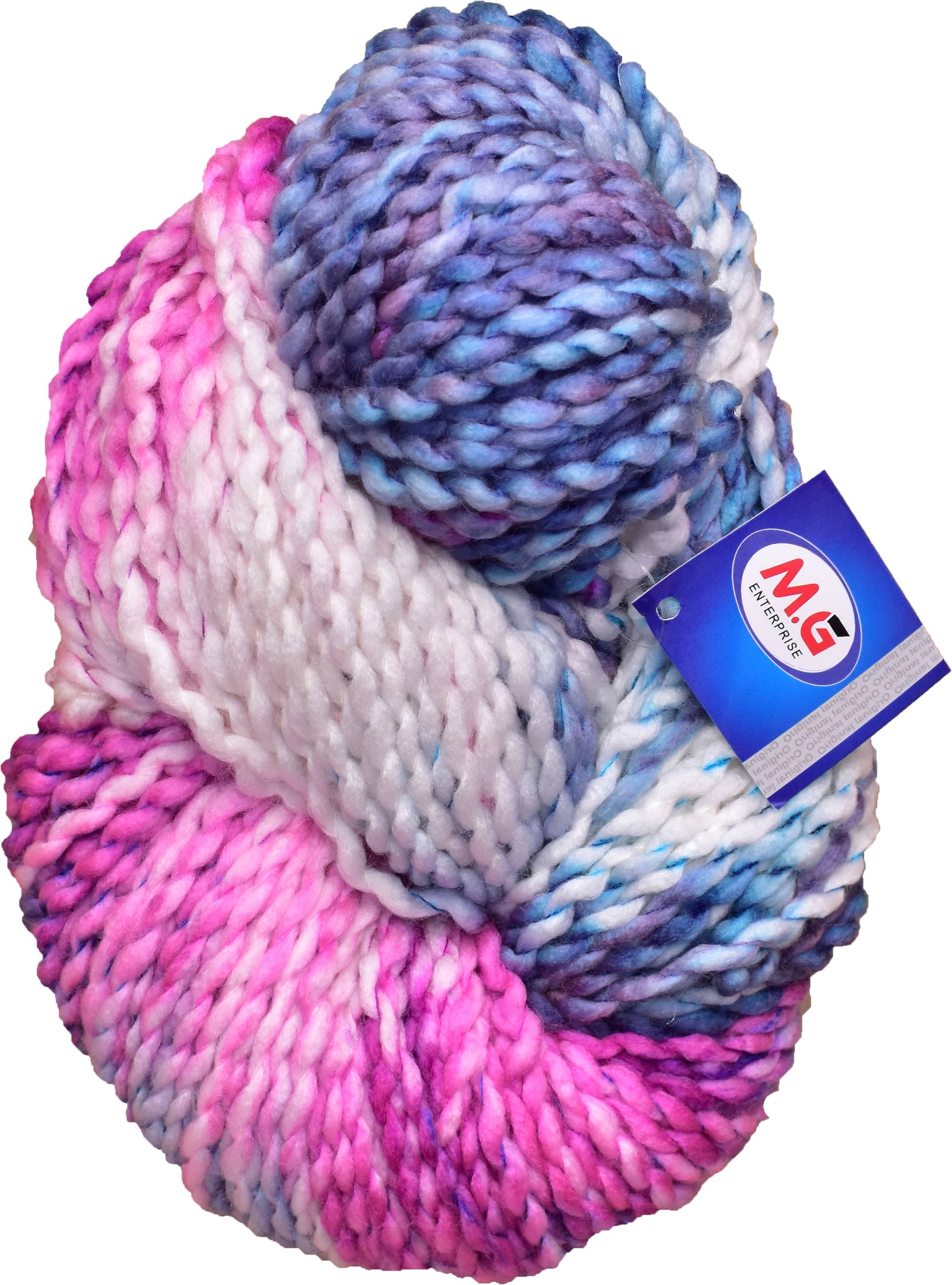     			Knitting Yarn Sumo Knitting Yarn Thick Chunky Wool, Extra Soft Thick Magenta 400 gm  Best Used with Knitting Needles, Crochet Needles Wool Yarn for Knitting.