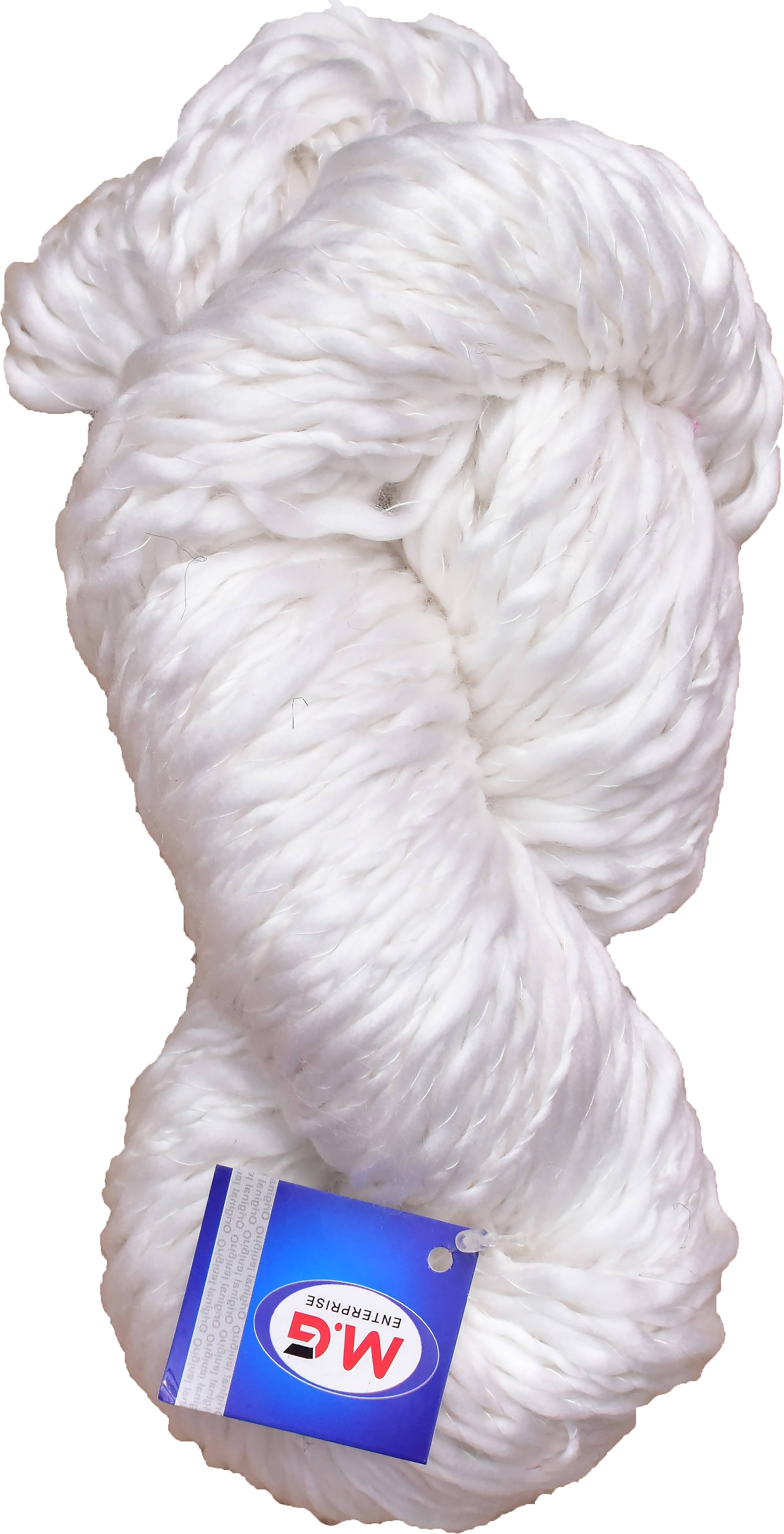    			Knitting Yarn Sumo Knitting Yarn Thick Chunky Wool, Extra Soft Thick White 400 gm  Best Used with Knitting Needles, Crochet Needles Wool Yarn for Knitting.