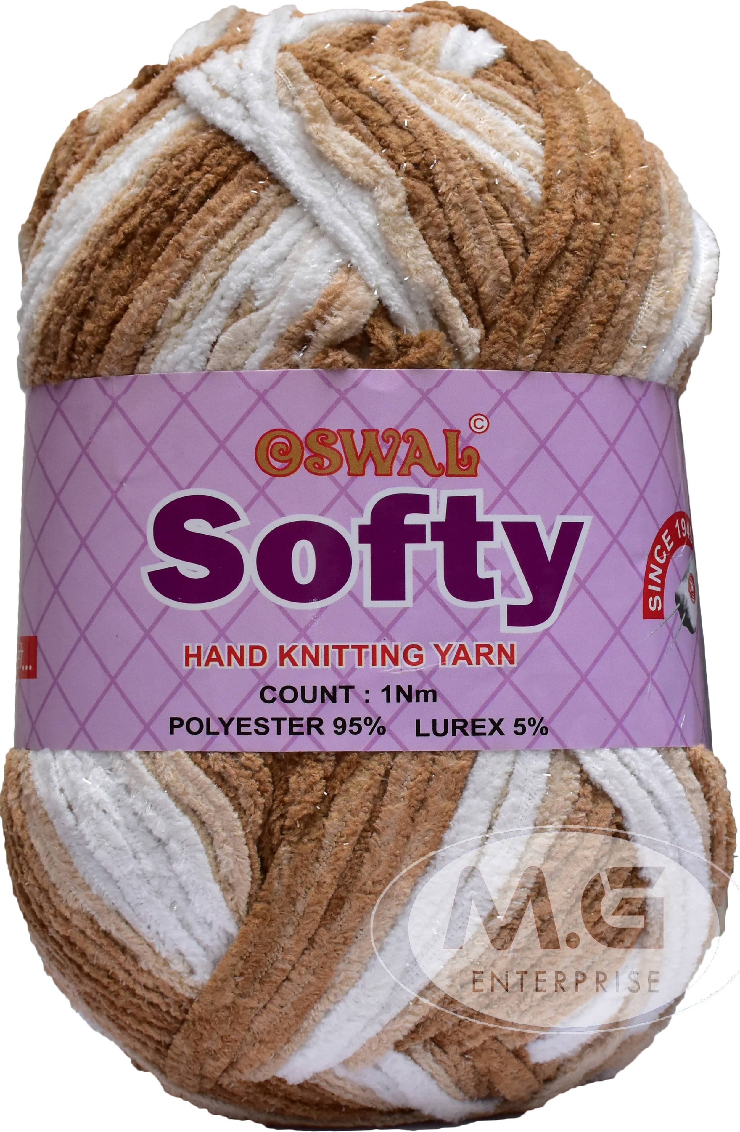     			Knitting Yarn Thick Chunky Wool, Softy Rogut WL 600 gm  Best Used with Knitting Needles, Crochet Needles Wool Yarn for Knitting. By Oswa K LG