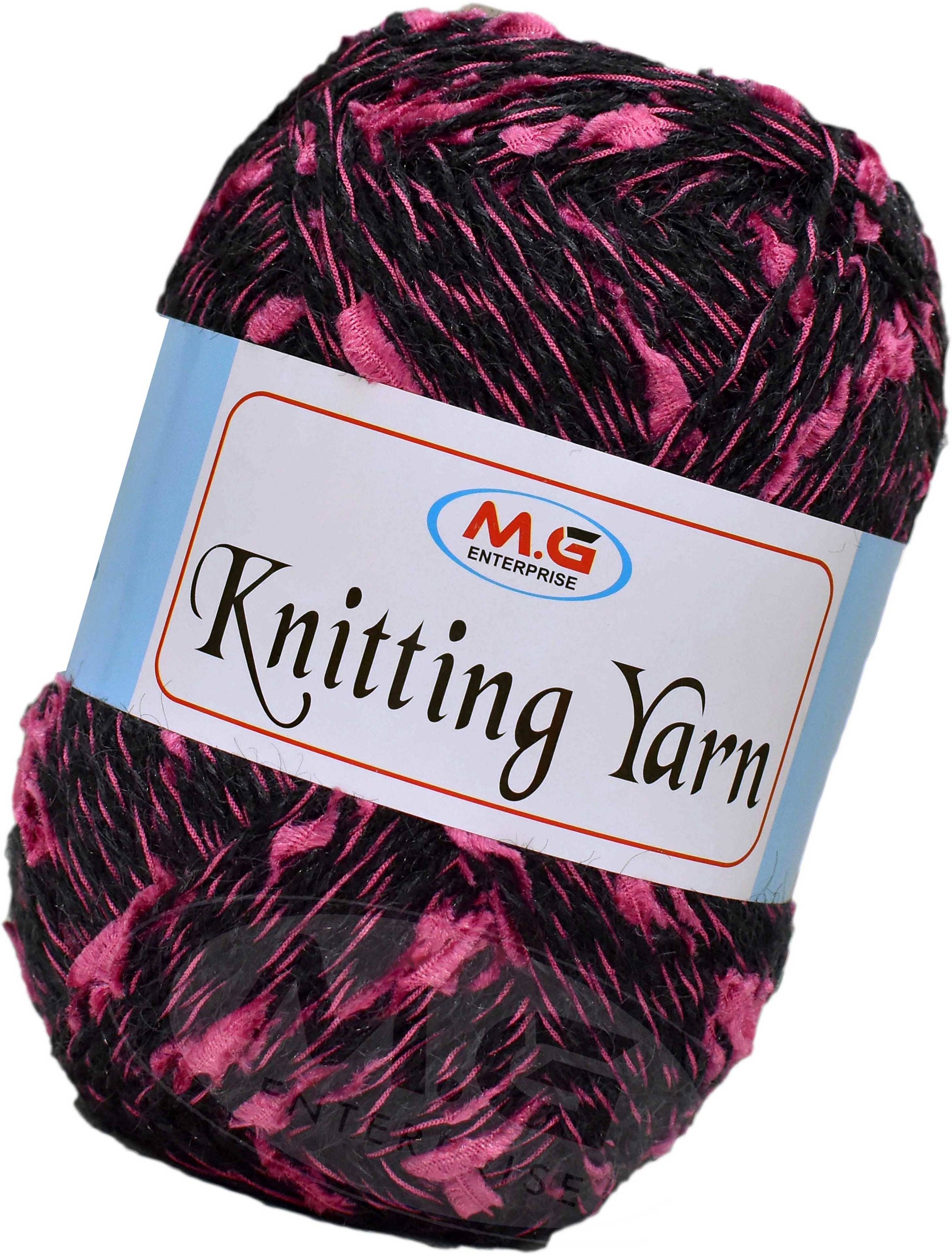     			Knitting Yarn Thick Chunky Wool  Black Cherry 400 gm Knitting Needles. Art-IJF