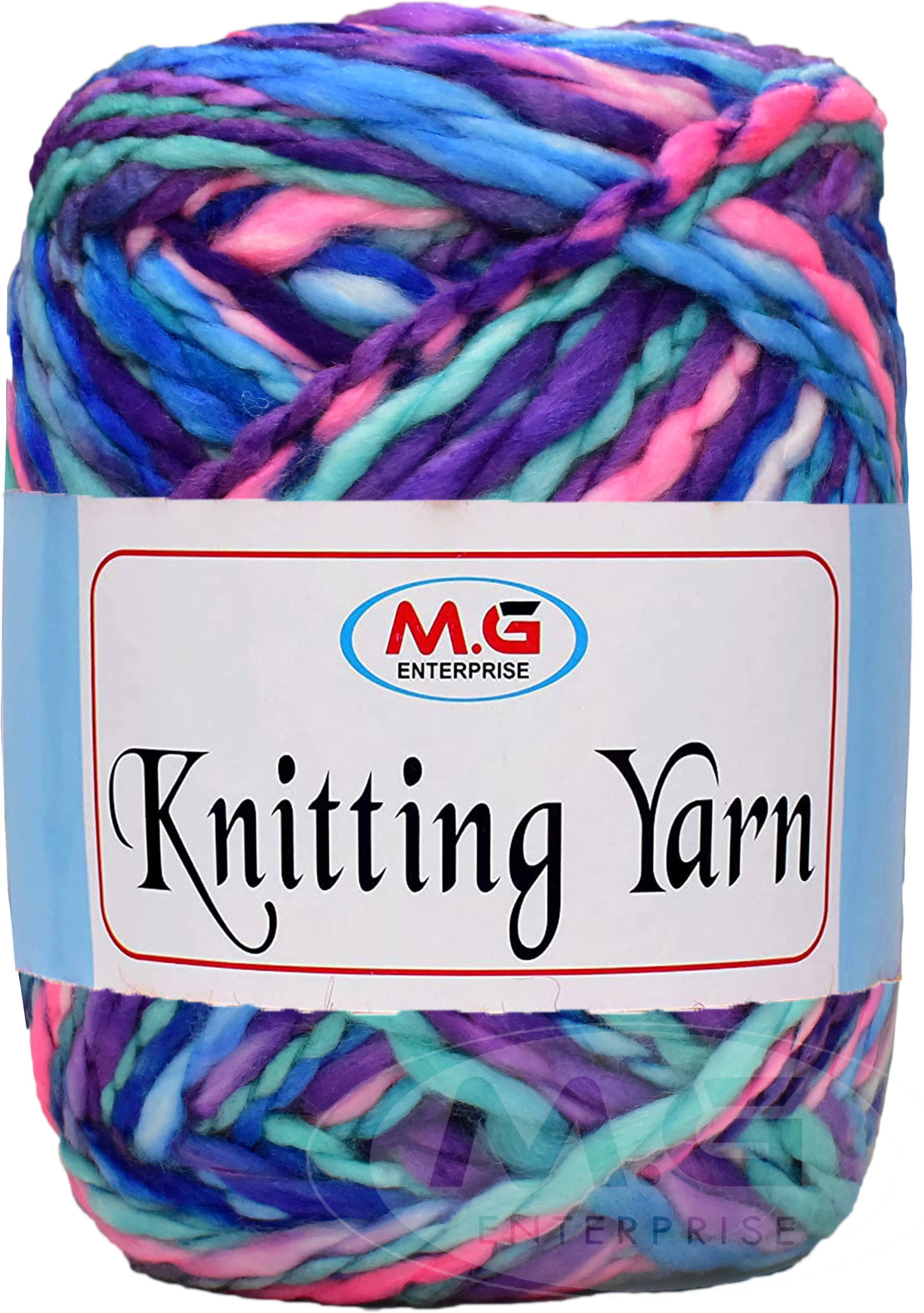     			Knitting Yarn Thick Chunky Wool,Sumo  Teal mix 200 gms-PB Art-HCE
