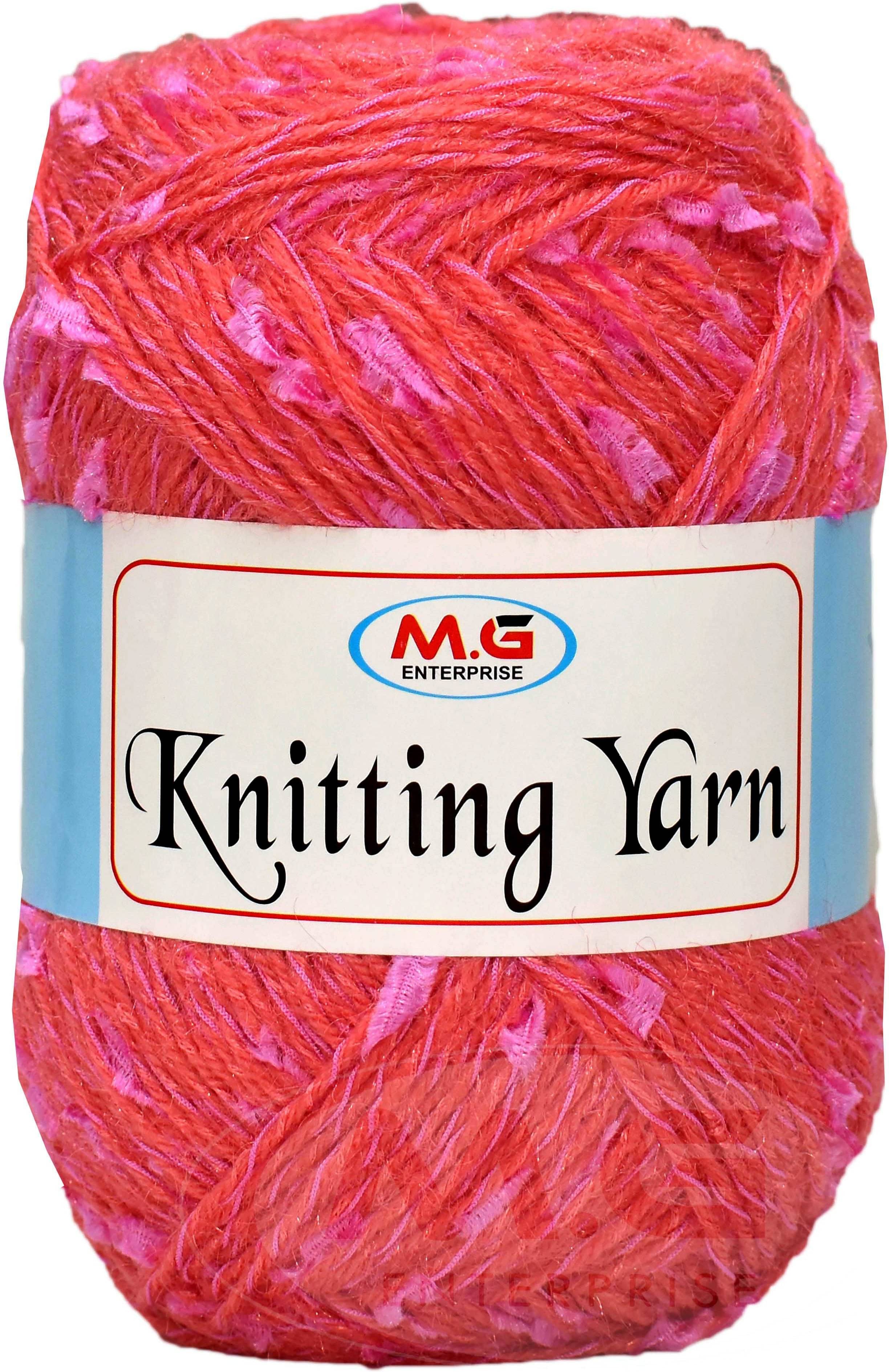     			Knitting Yarn Thick Chunky Wool  Strawberry 400 gm Knitting Needles. Art-HII