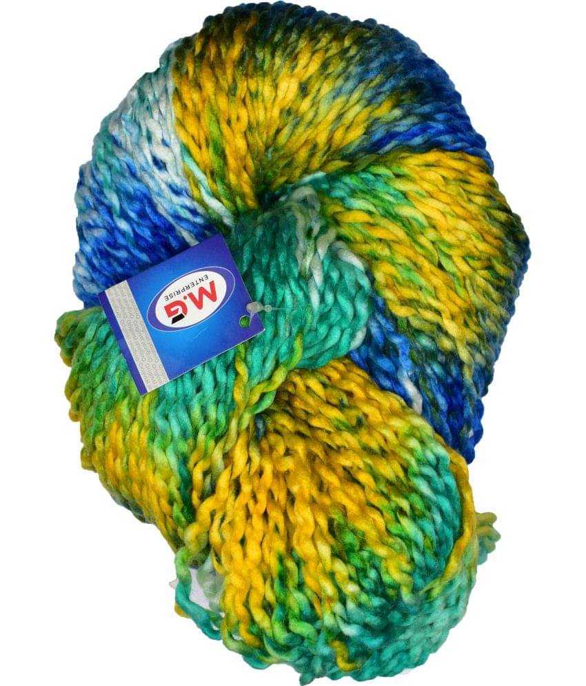     			Knitting Yarn Thick Chunky Wool, Sumo New Parrot Mix 300 gm  Best Used with Knitting Needles, Crochet Needles Wool Yarn for Knitting. By M.G ENTERPRIS C DC