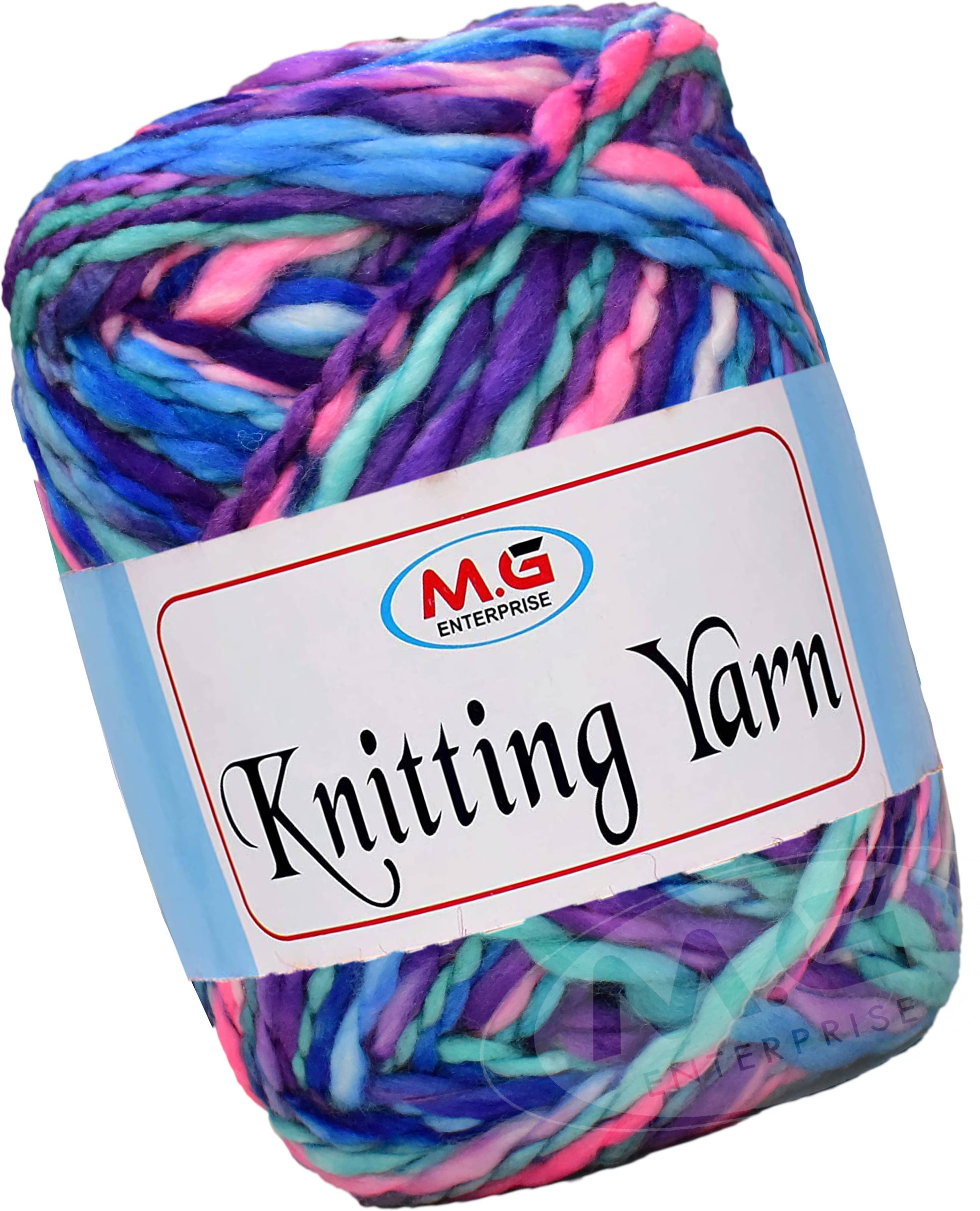     			Knitting Yarn Thick Chunky Wool,Sumo  Teal mix 600 gms-PB Art-HCE